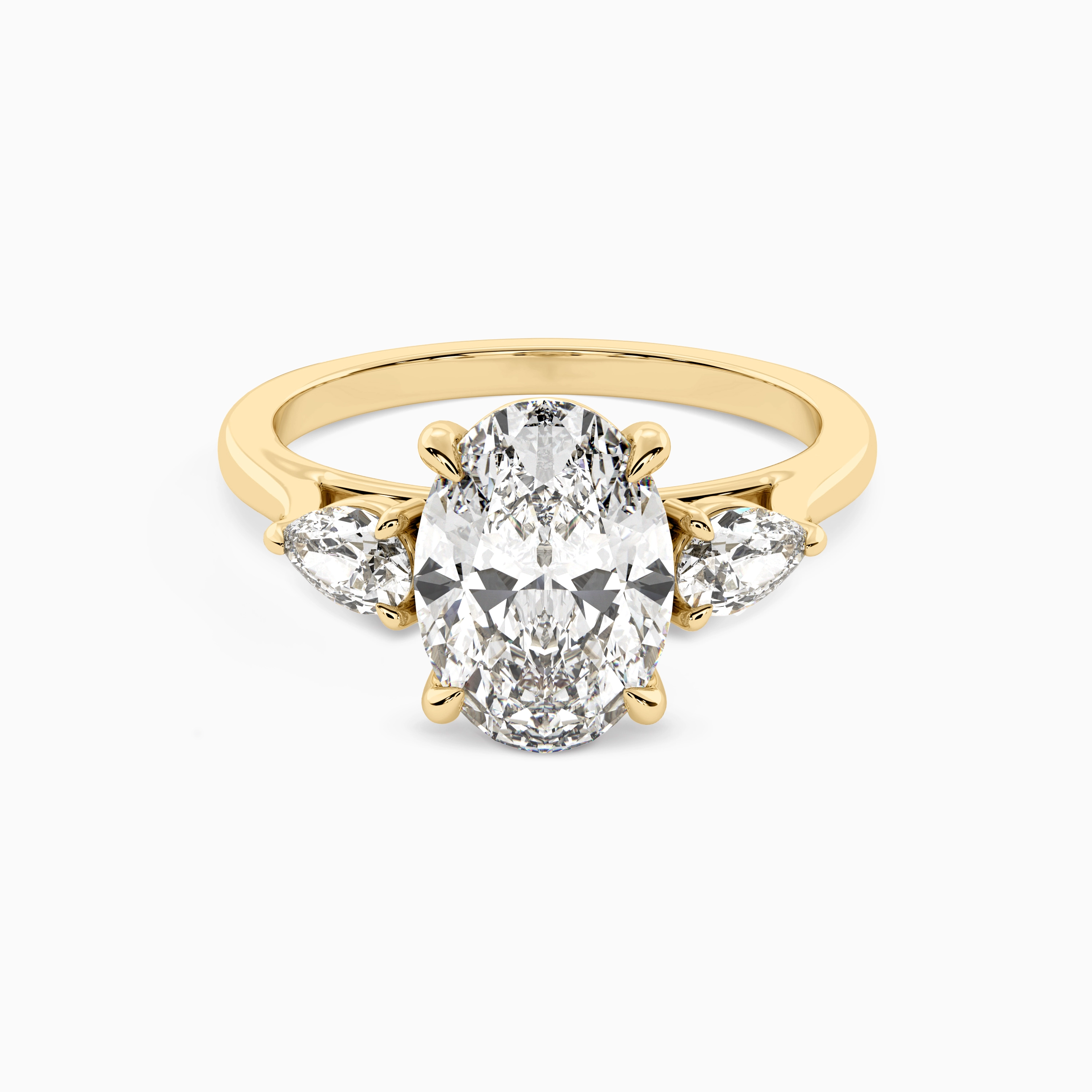 ARIA OVAL THREE-STONE Ring Noble Jewellery