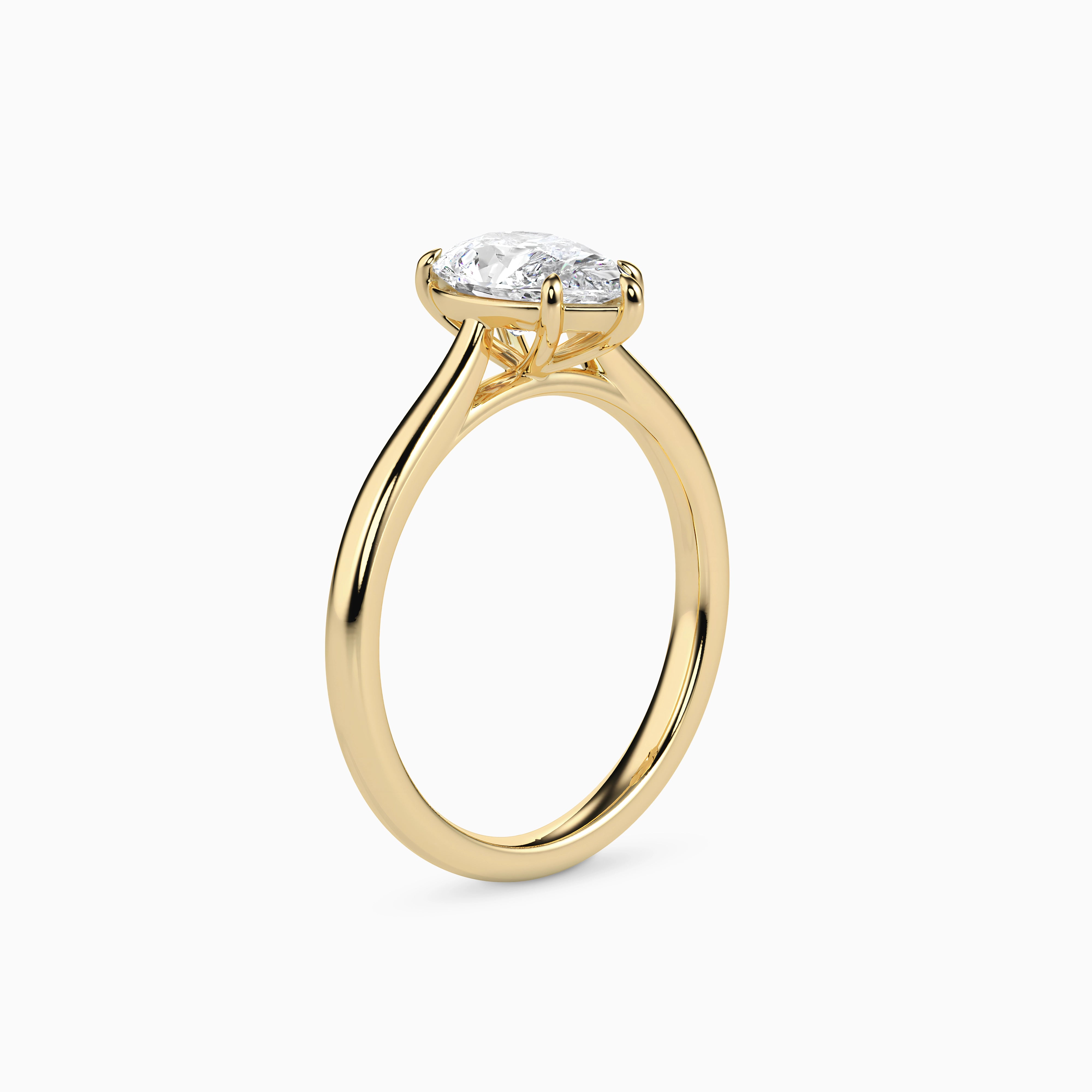 MILA PEAR CATHEDRAL SOLITAIRE Ring Noble Jewellery