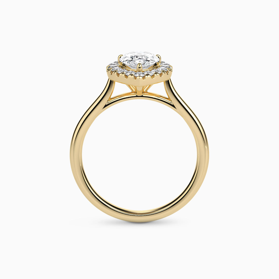 REIA PEAR HALO Ring Noble Jewellery