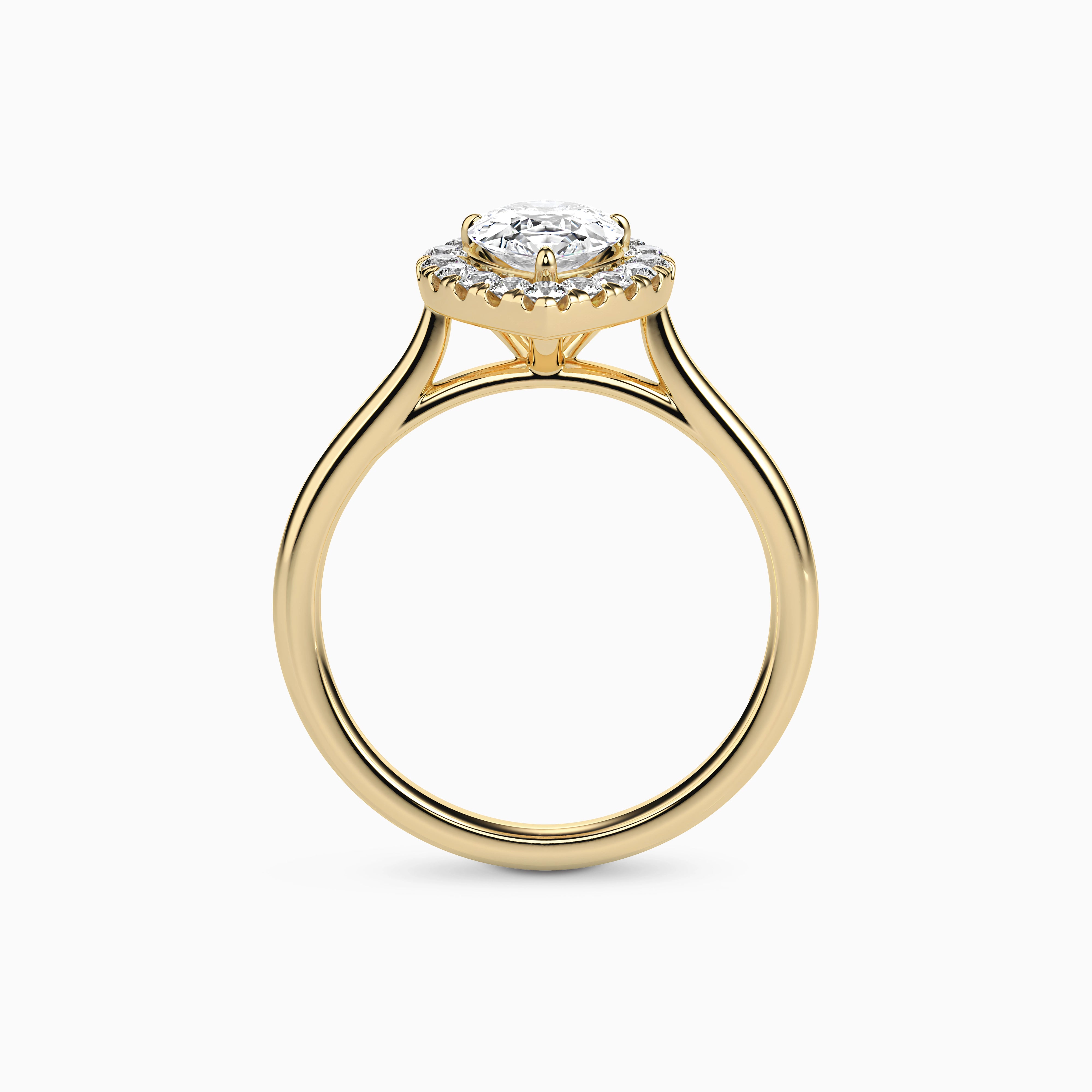 REIA PEAR HALO Ring Noble Jewellery