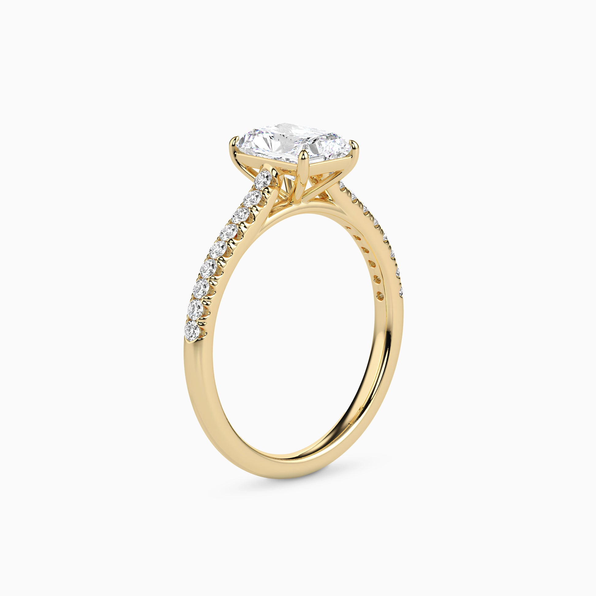 LUNA RADIANT ACCENTED SOLITAIRE Ring Noble Jewellery