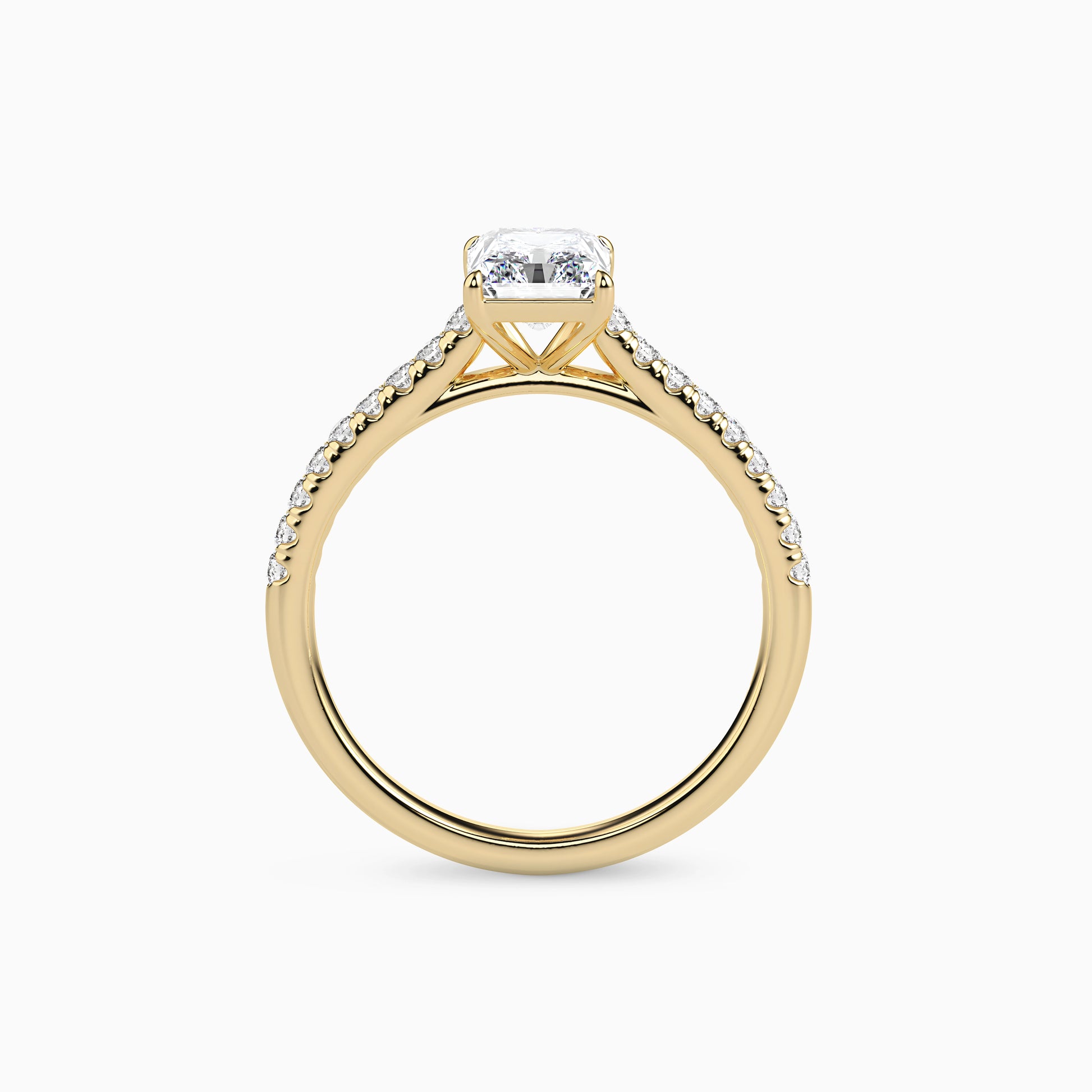 LUNA RADIANT ACCENTED SOLITAIRE Ring Noble Jewellery