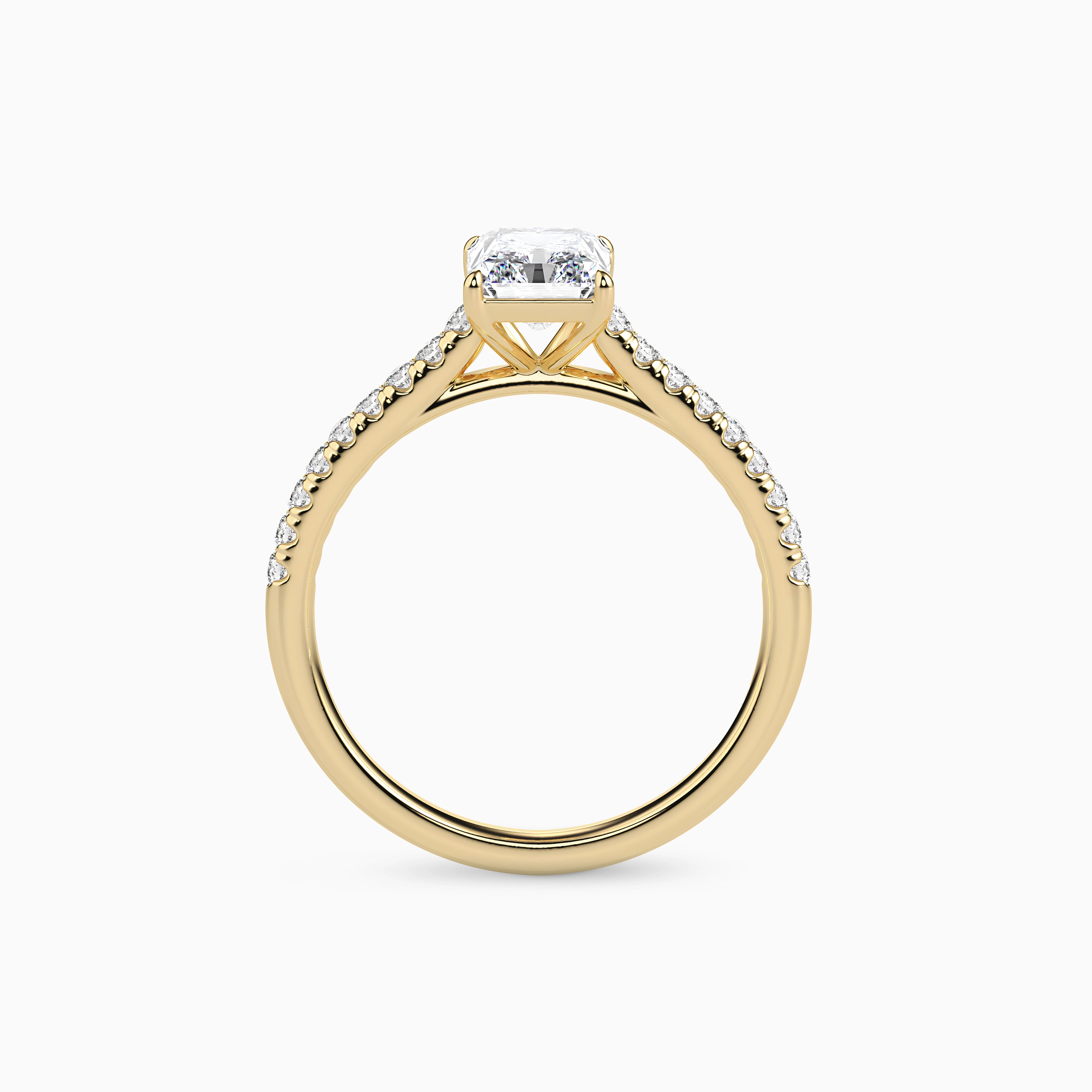 LUNA RADIANT ACCENTED SOLITAIRE Ring Noble Jewellery