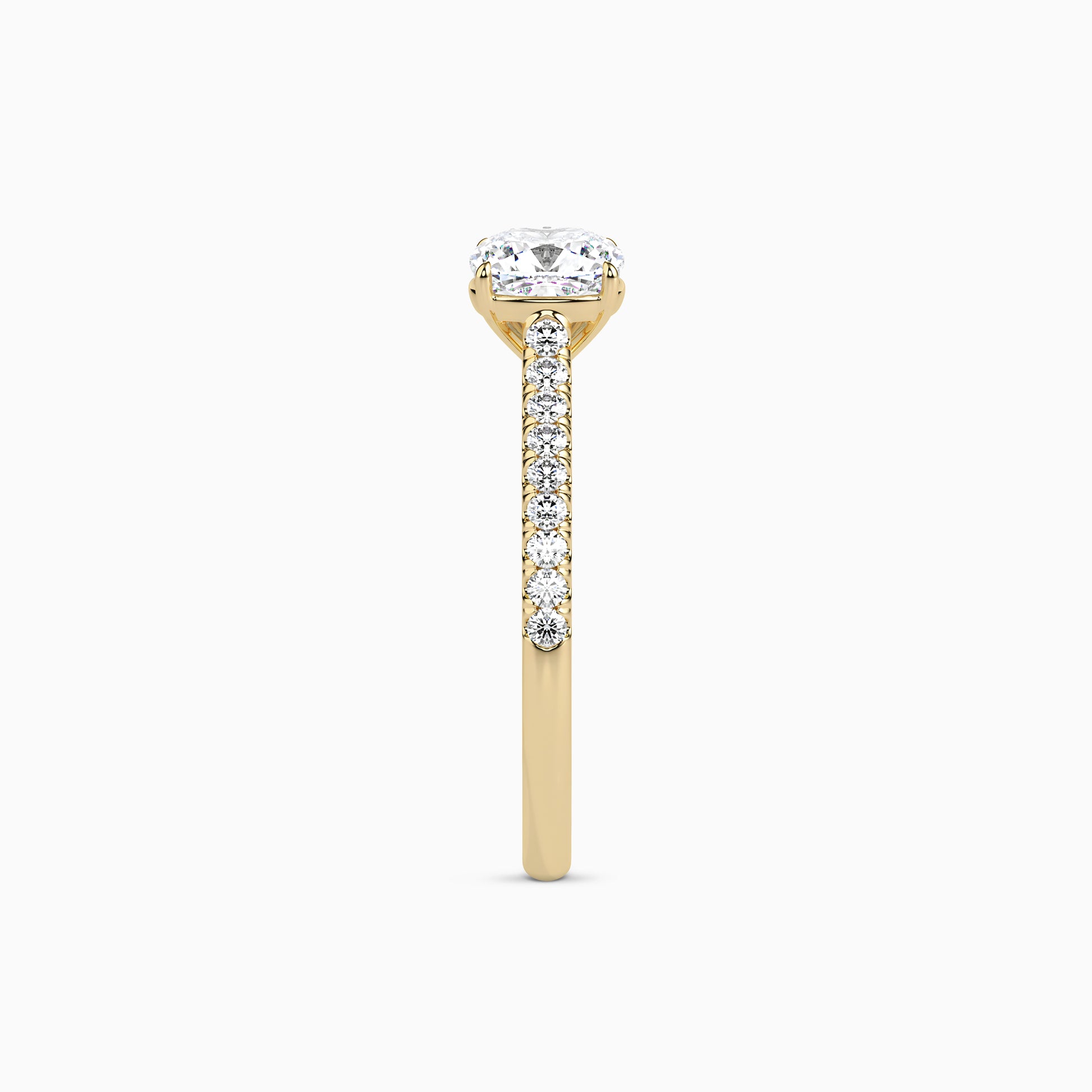LUNA ROUND ACCENTED SOLITAIRE Ring Noble Jewellery