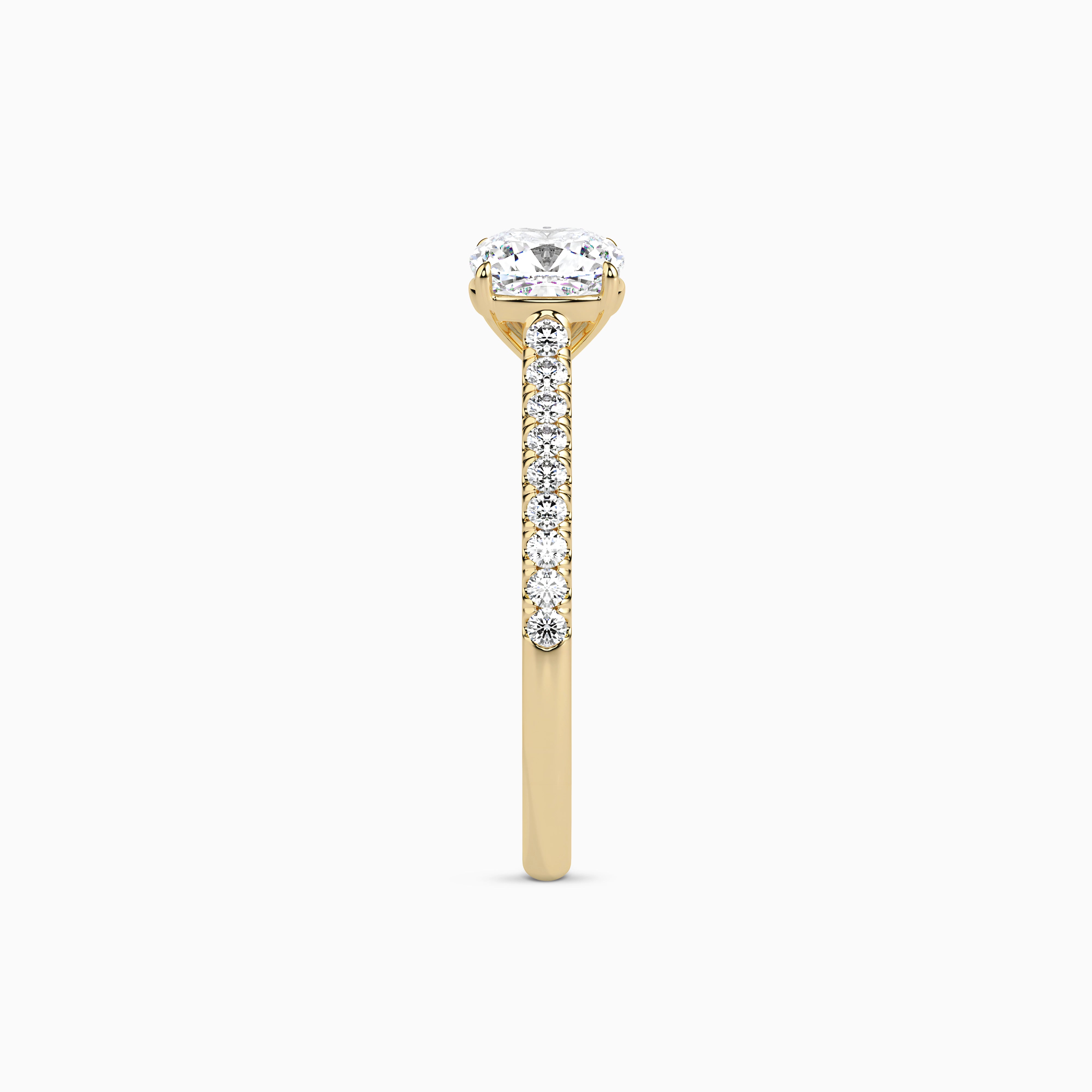 LUNA ROUND ACCENTED SOLITAIRE Ring Noble Jewellery
