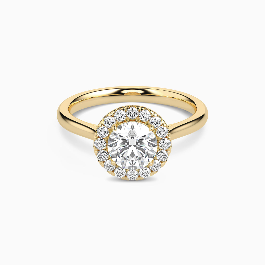 REIA ROUND HALO Ring Noble Jewellery
