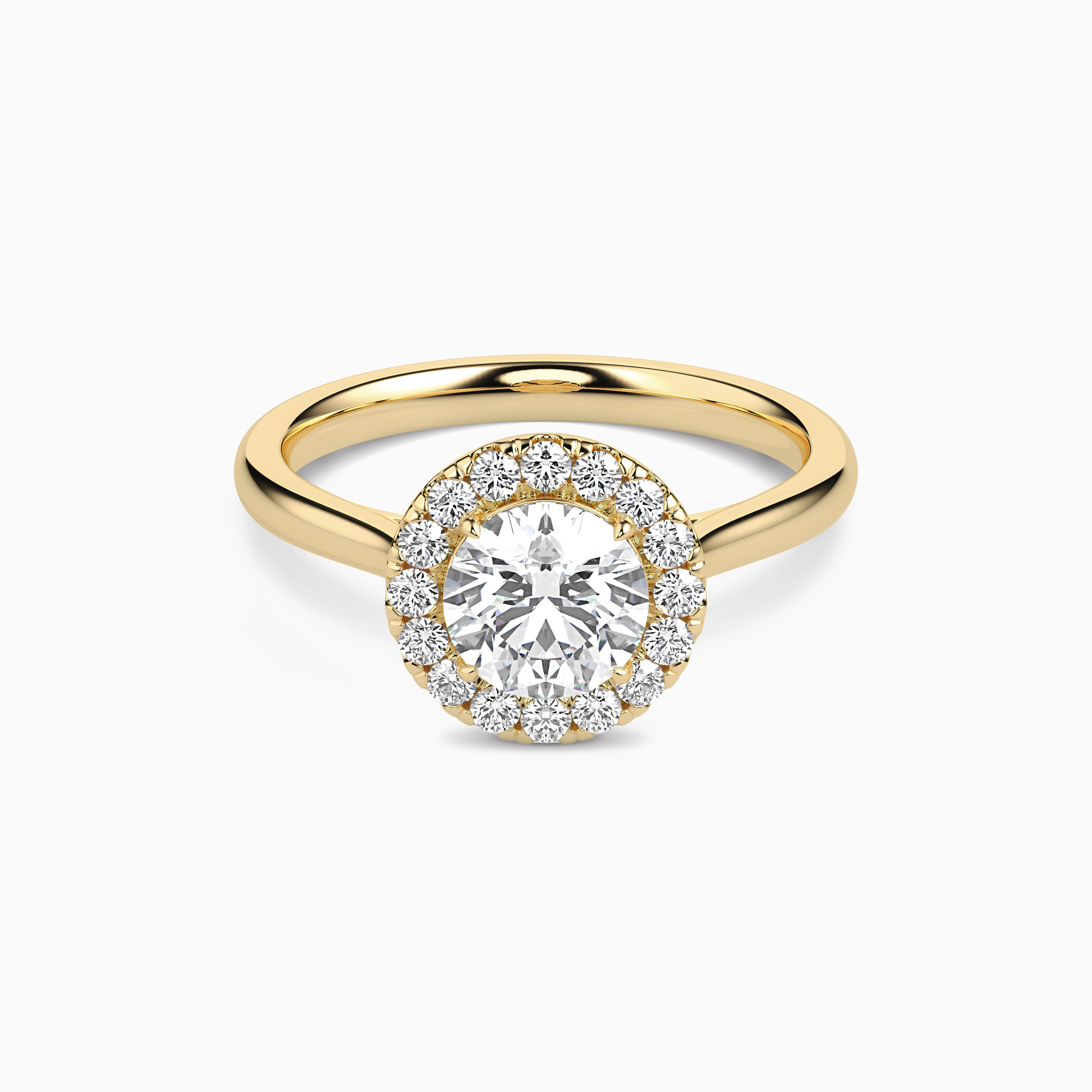 REIA ROUND HALO Ring Noble Jewellery