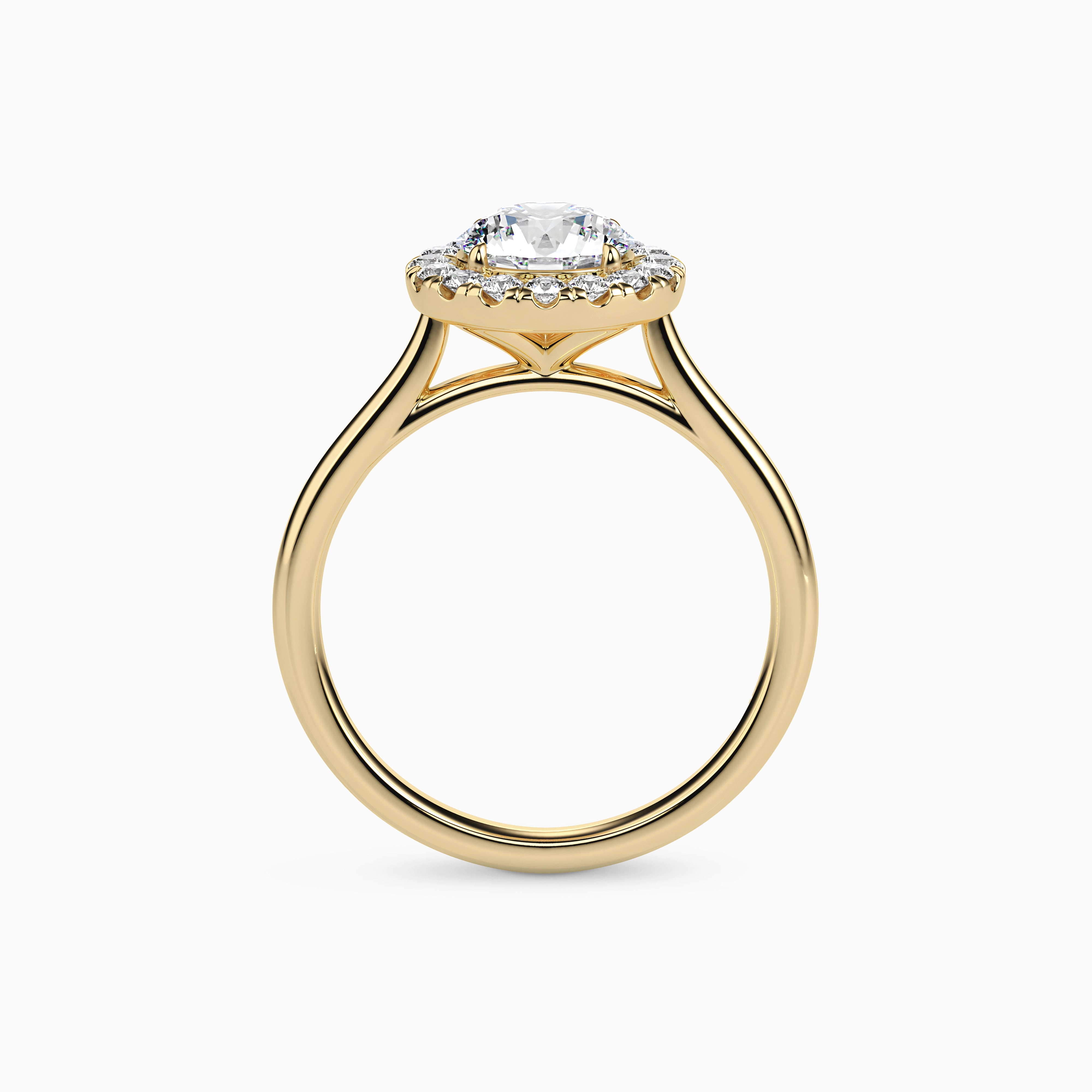 REIA ROUND HALO Ring Noble Jewellery
