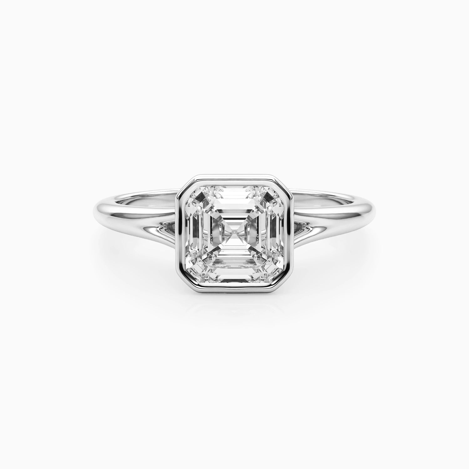NOVA ASSCHER BEZEL SOLITAIRE Ring Noble Jewellery