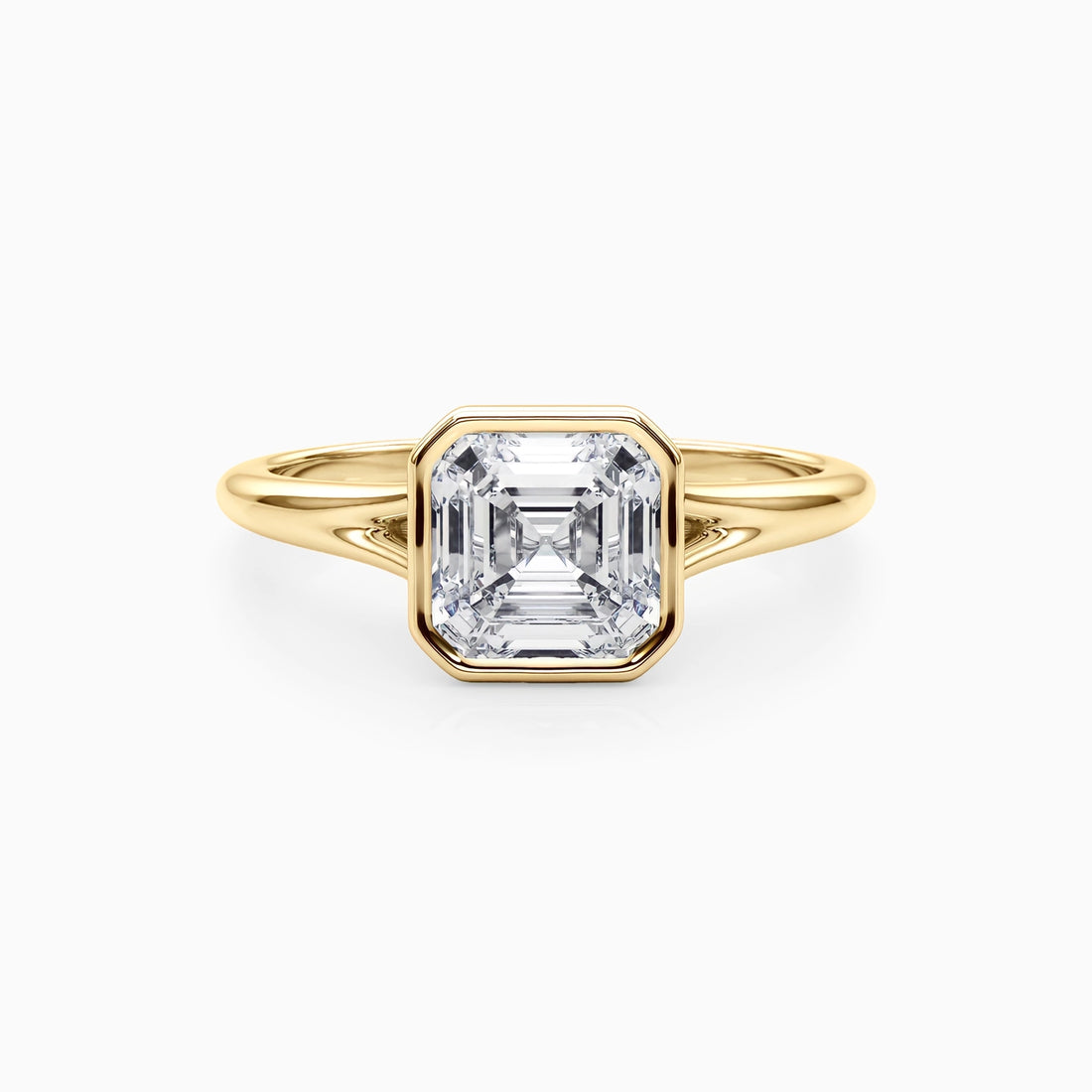 NOVA ASSCHER BEZEL SOLITAIRE Ring Noble Jewellery
