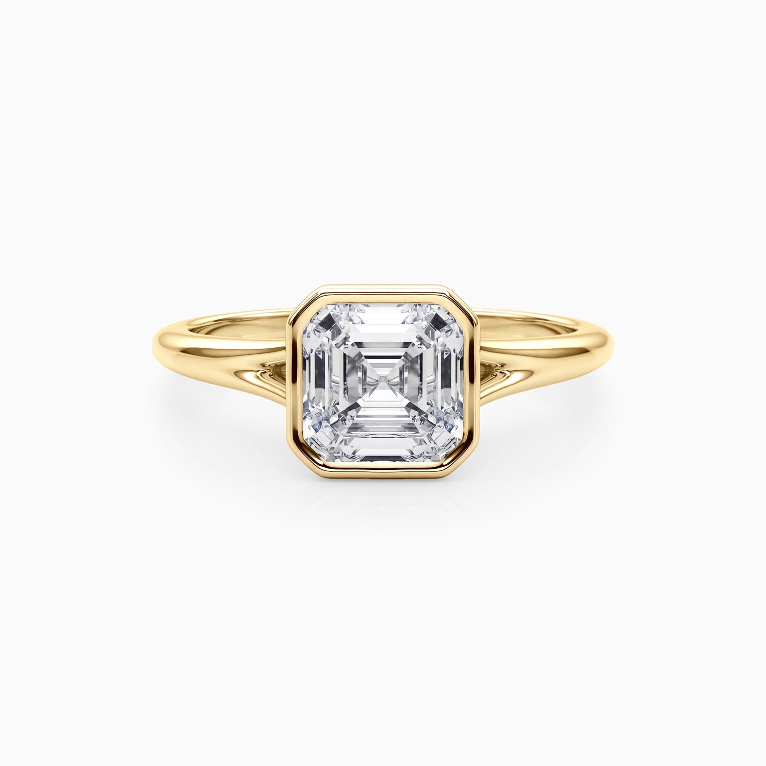 NOVA ASSCHER BEZEL SOLITAIRE Ring Noble Jewellery