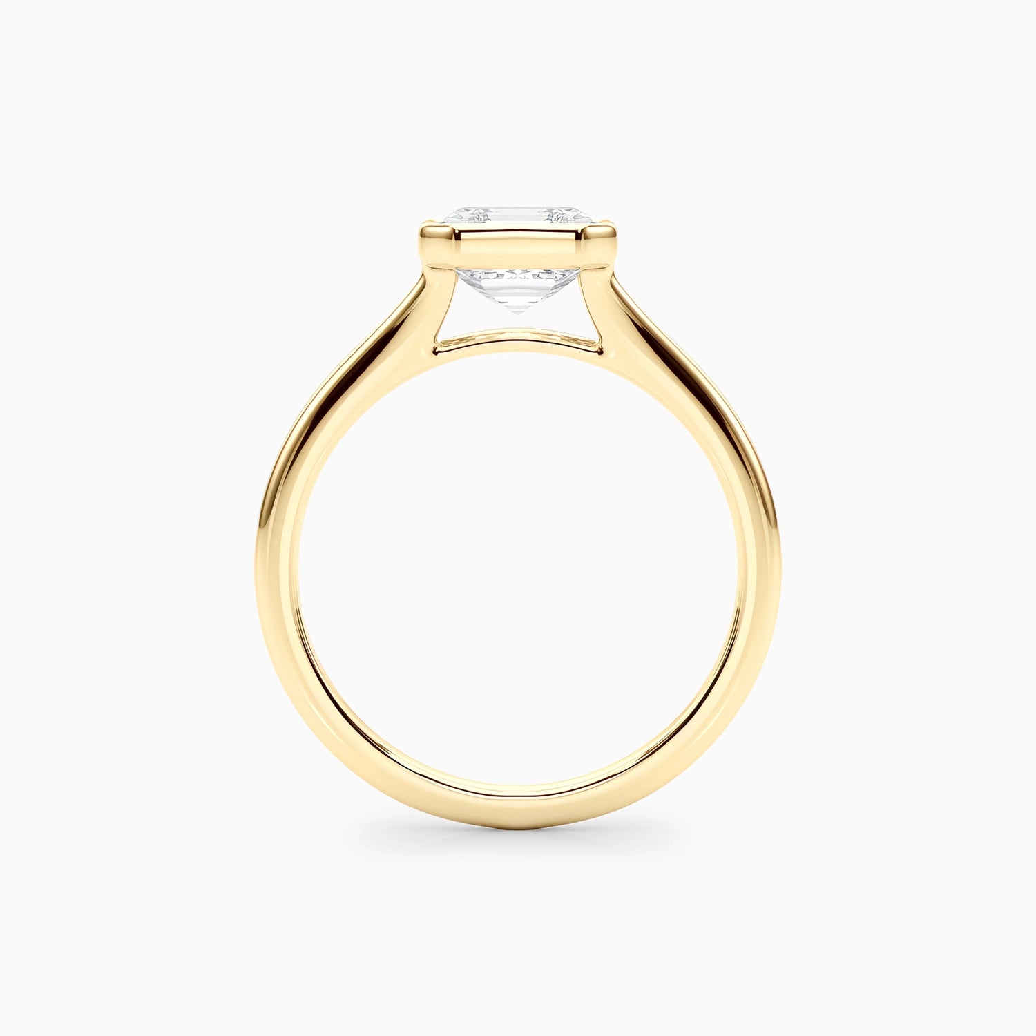 NOVA ASSCHER BEZEL SOLITAIRE Ring Noble Jewellery