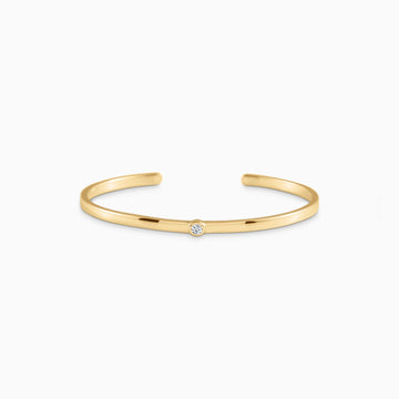 AMARA SOLITAIRE CUFF Bracelet Noble Jewellery