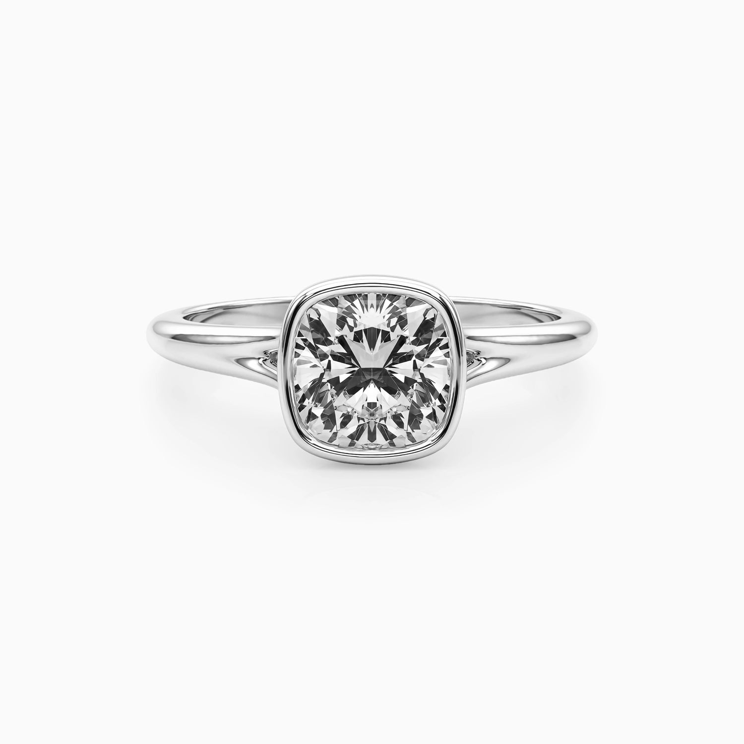 NOVA CUSHION BEZEL SOLITAIRE Ring Noble Jewellery