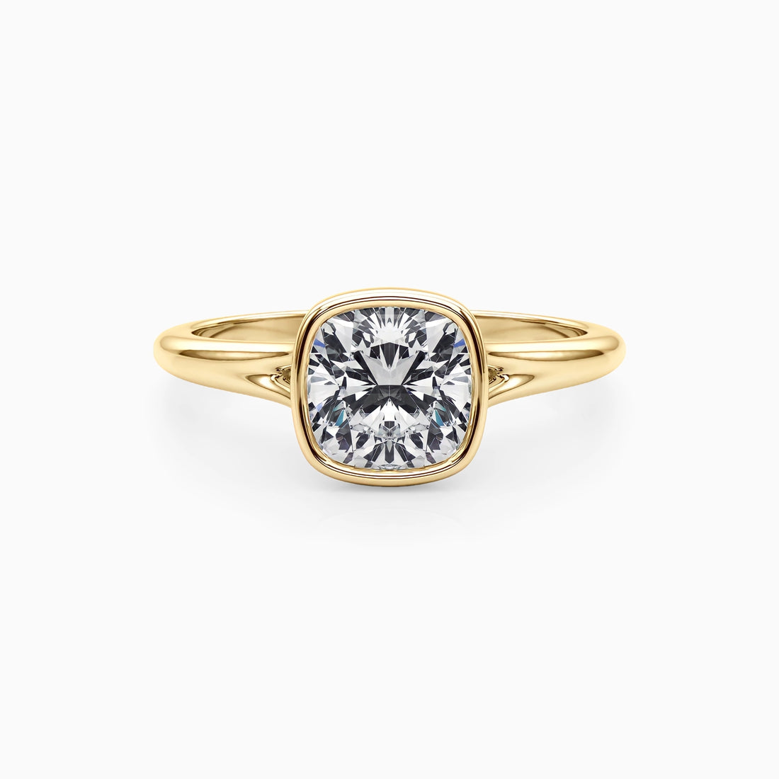 NOVA CUSHION BEZEL SOLITAIRE Ring Noble Jewellery