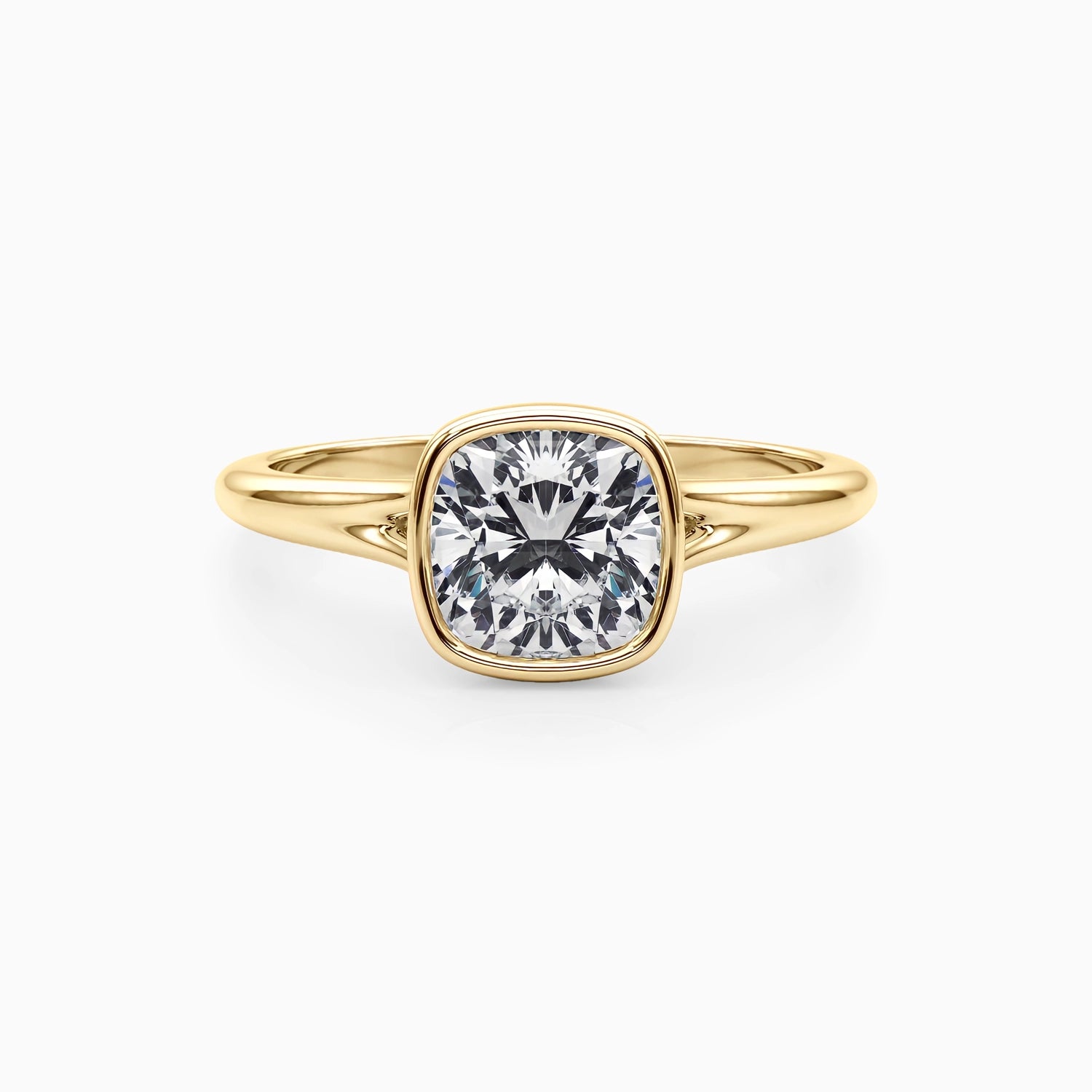 NOVA CUSHION BEZEL SOLITAIRE Ring Noble Jewellery