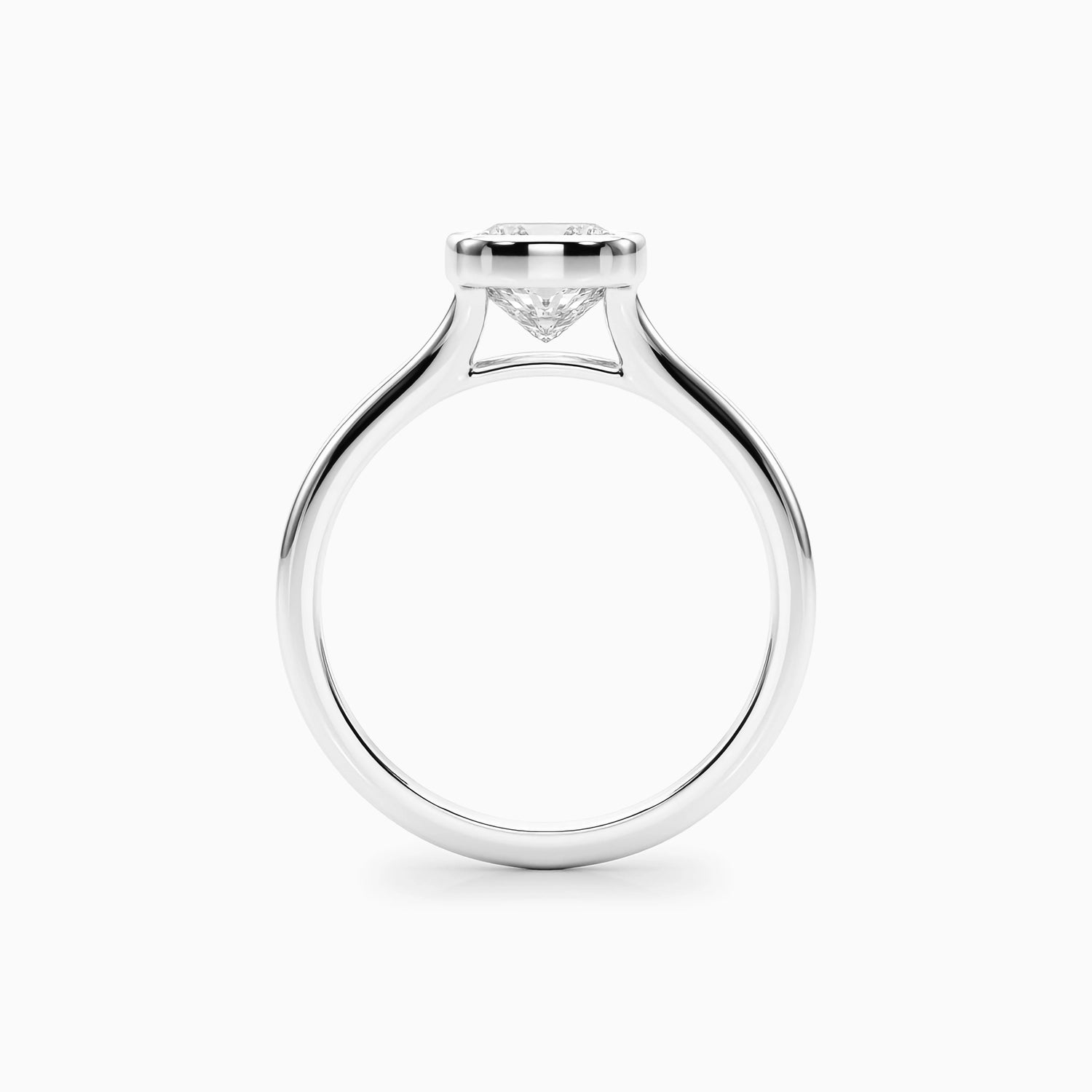 NOVA CUSHION BEZEL SOLITAIRE Ring Noble Jewellery