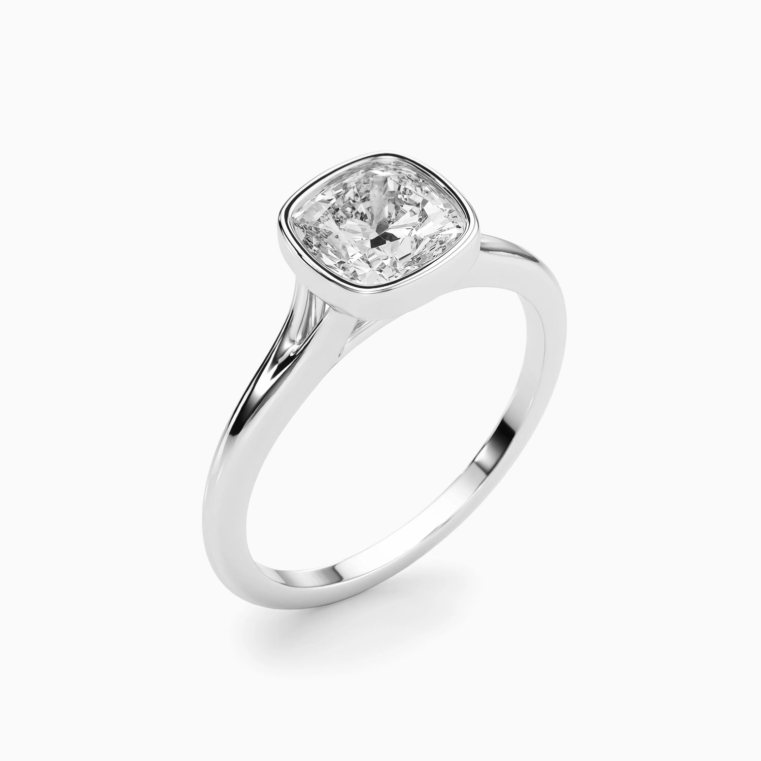 NOVA CUSHION BEZEL SOLITAIRE Ring Noble Jewellery