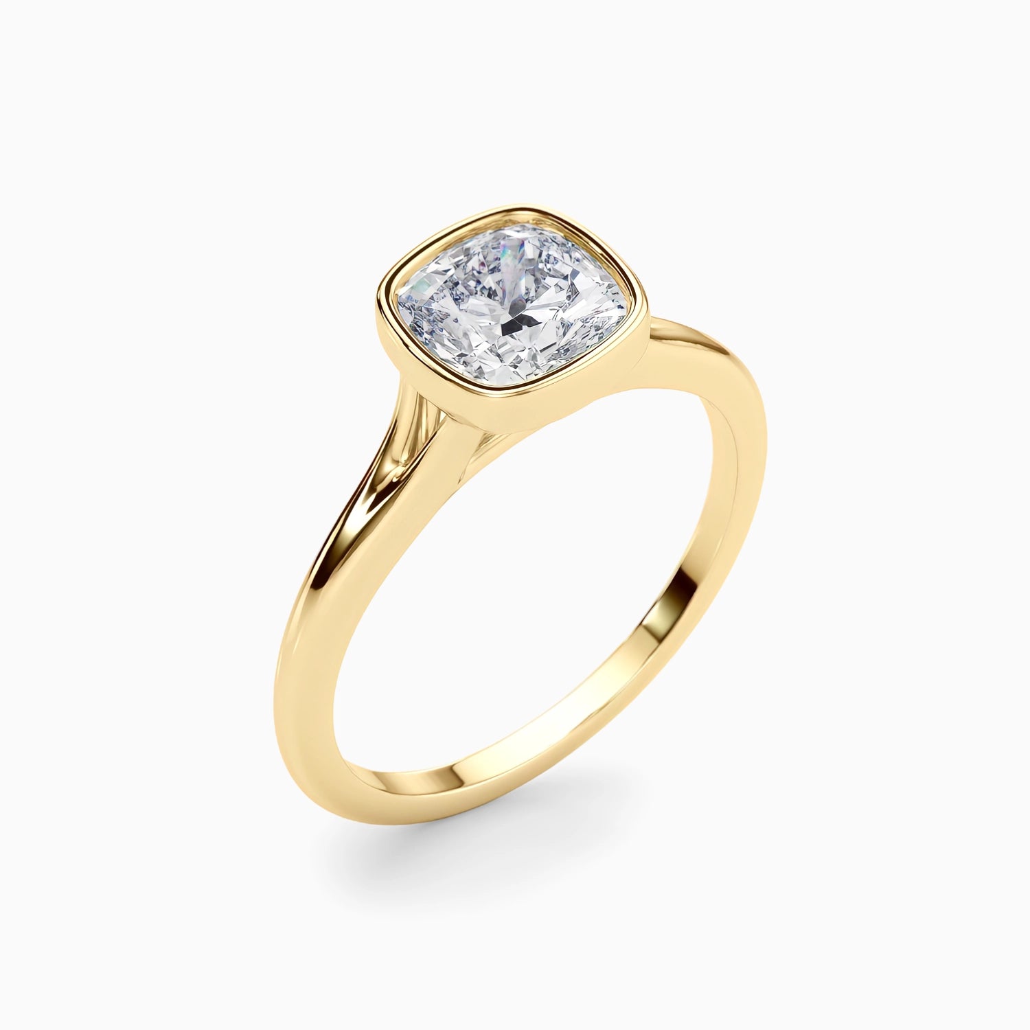NOVA CUSHION BEZEL SOLITAIRE Ring Noble Jewellery