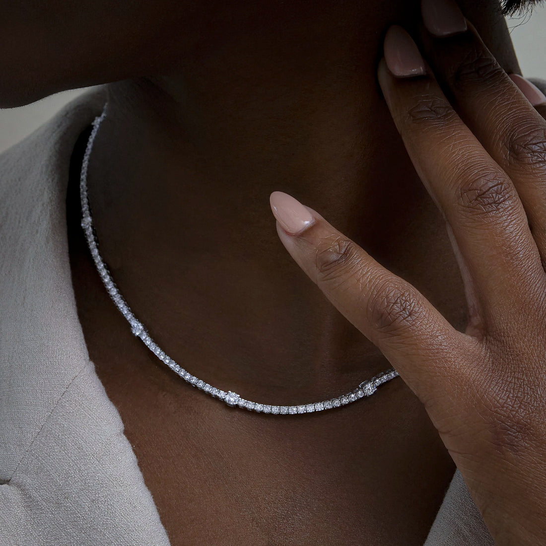 EMMIE DIAMOND TENNIS NECKLACE Necklace Noble Jewellery