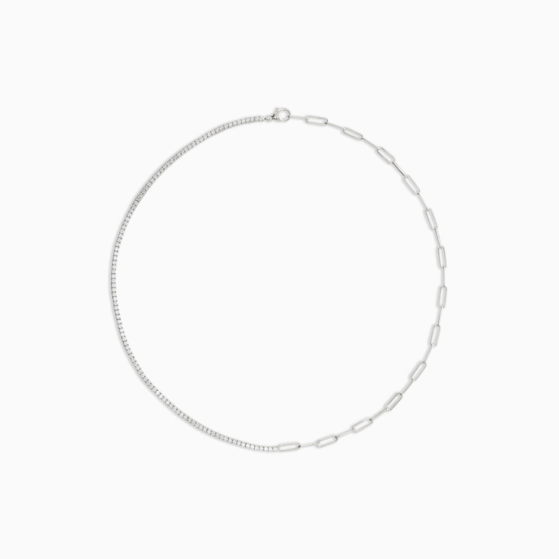 Piper Diamond & Chain Tennis Necklace Necklace Noble Jewellery