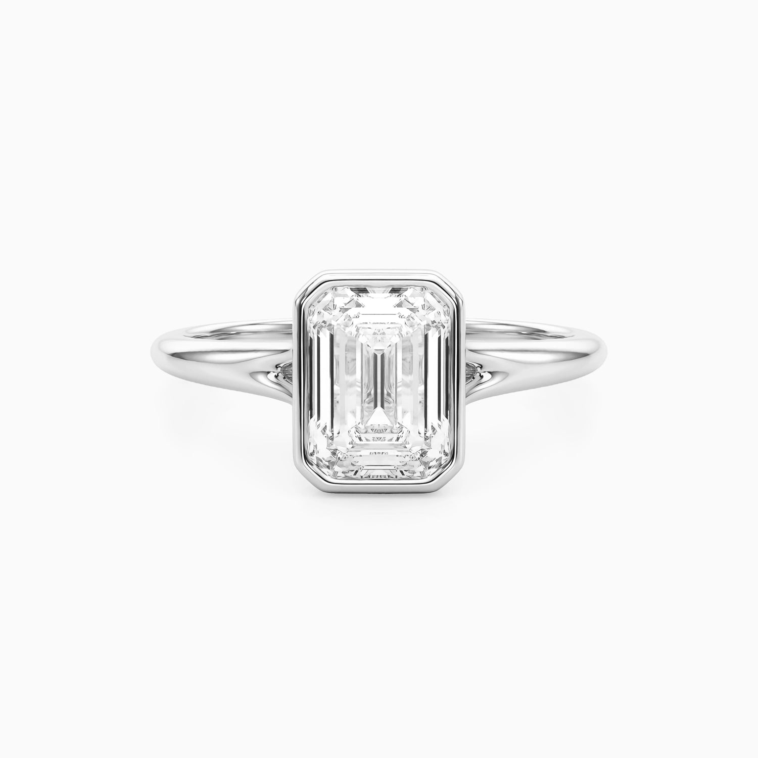 NOVA EMERALD BEZEL SOLITAIRE Ring Noble Jewellery