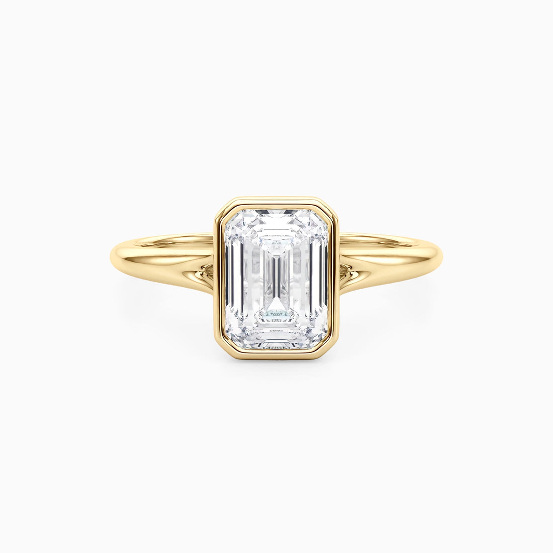NOVA EMERALD BEZEL SOLITAIRE Ring Noble Jewellery