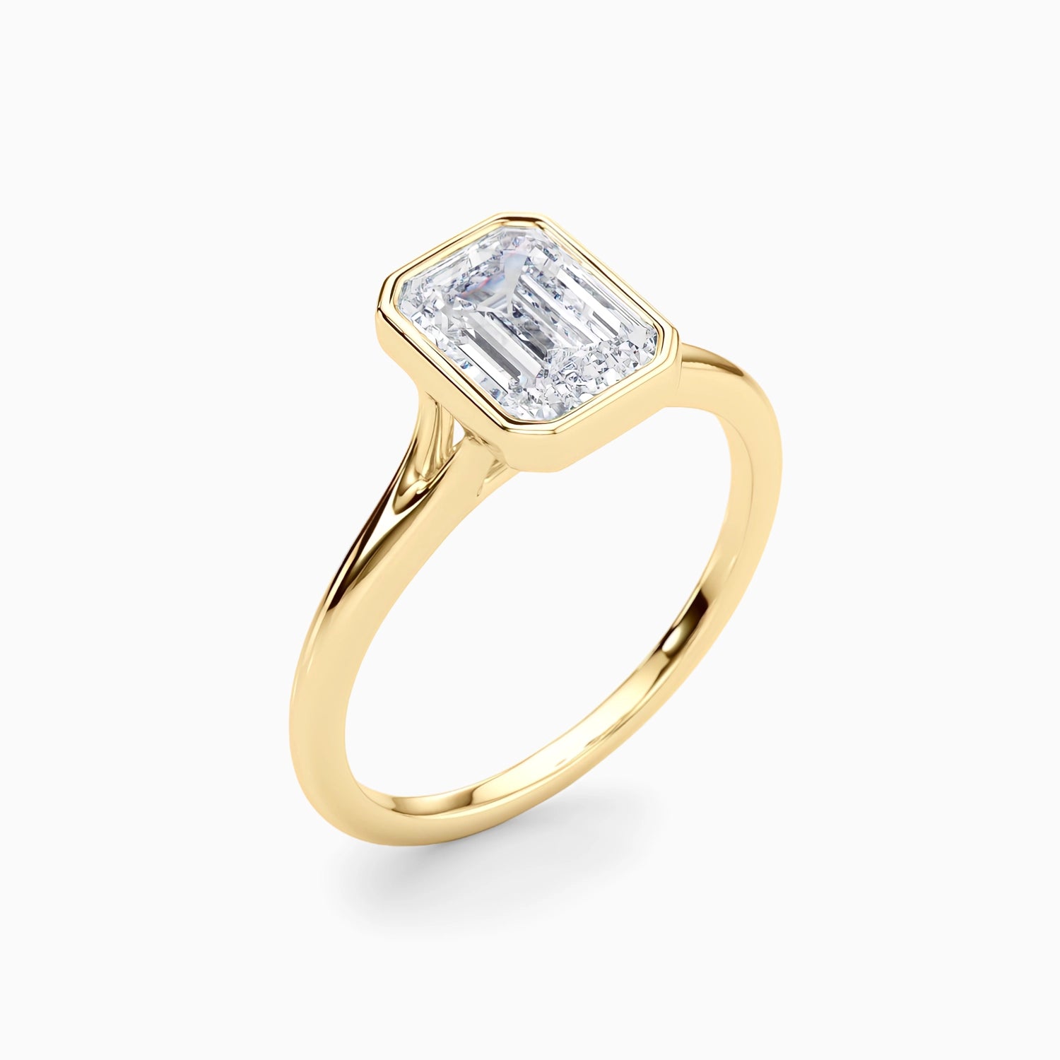 NOVA EMERALD BEZEL SOLITAIRE Ring Noble Jewellery