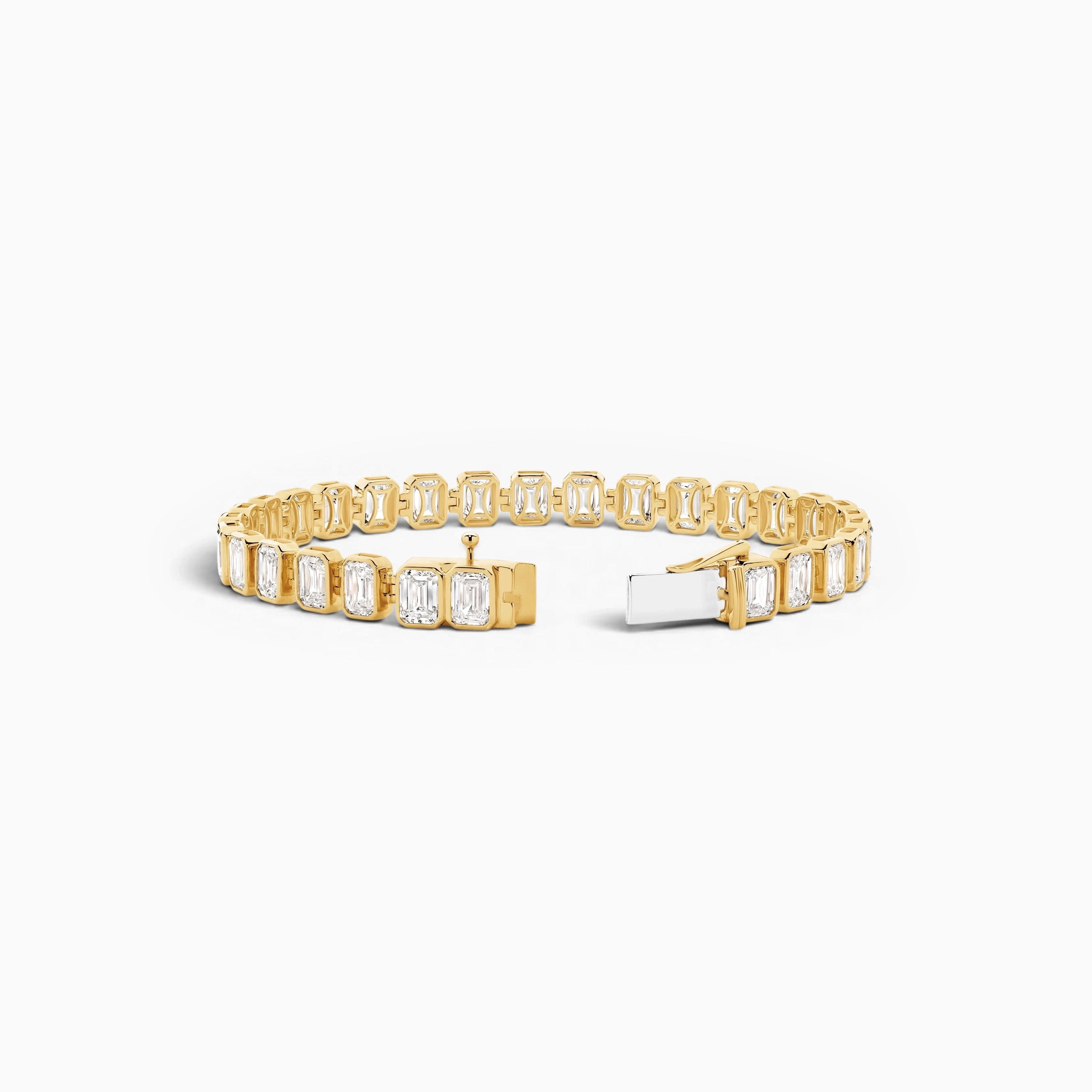Margot Emerald Bezel Tennis Bracelet