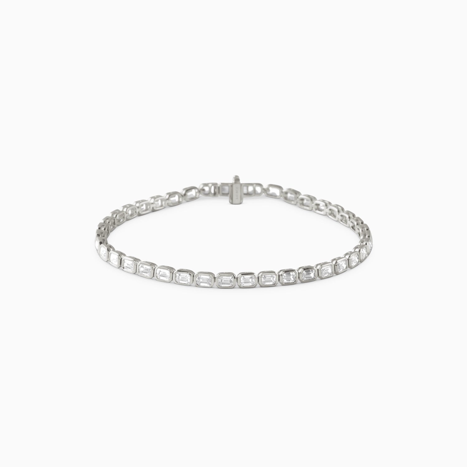 KAIA EMERALD BEZEL TENNIS BRACELET Bracelet Noble Jewellery