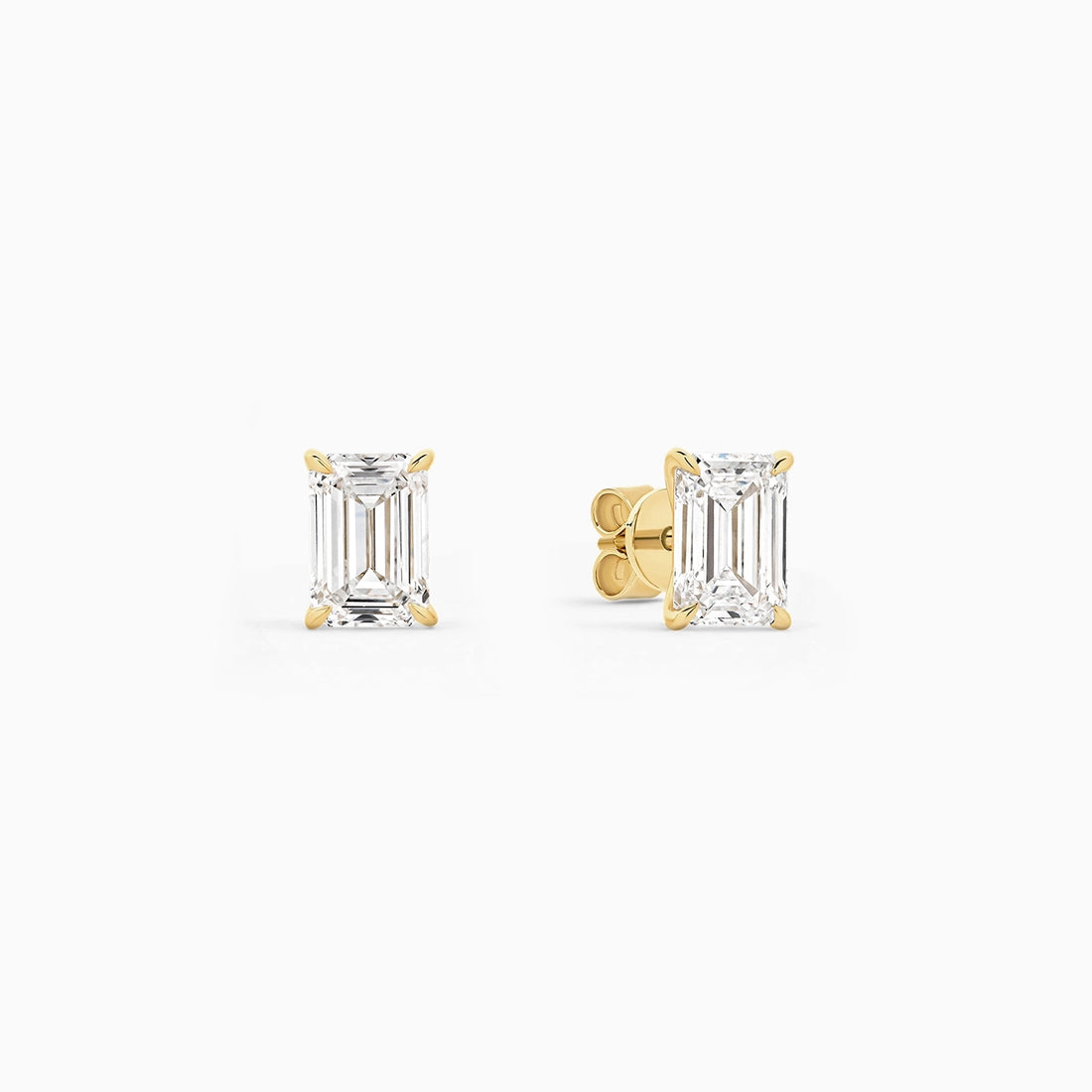 Olive Emerald Stud Earrings
