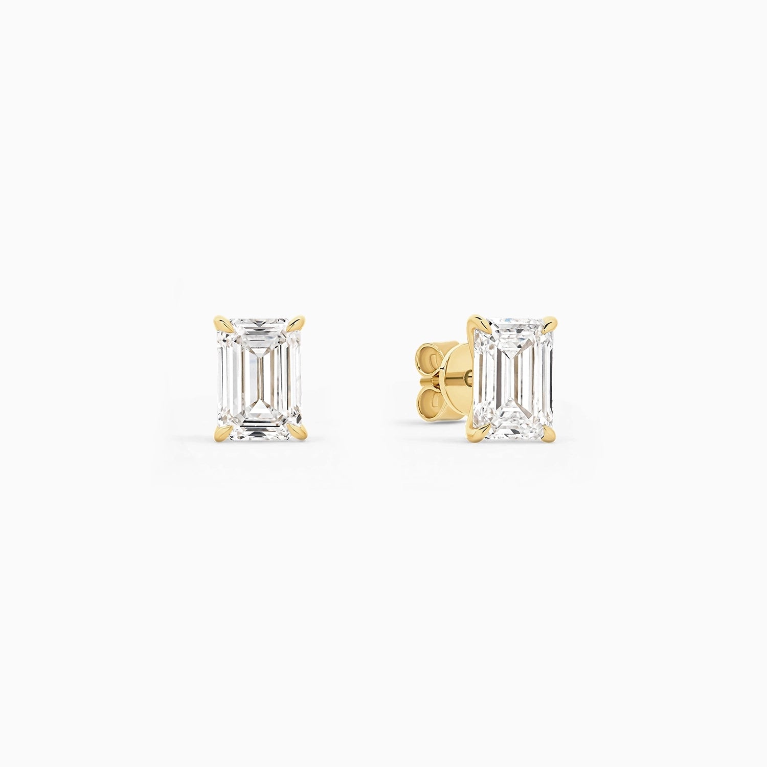 Olive Emerald Stud Earrings