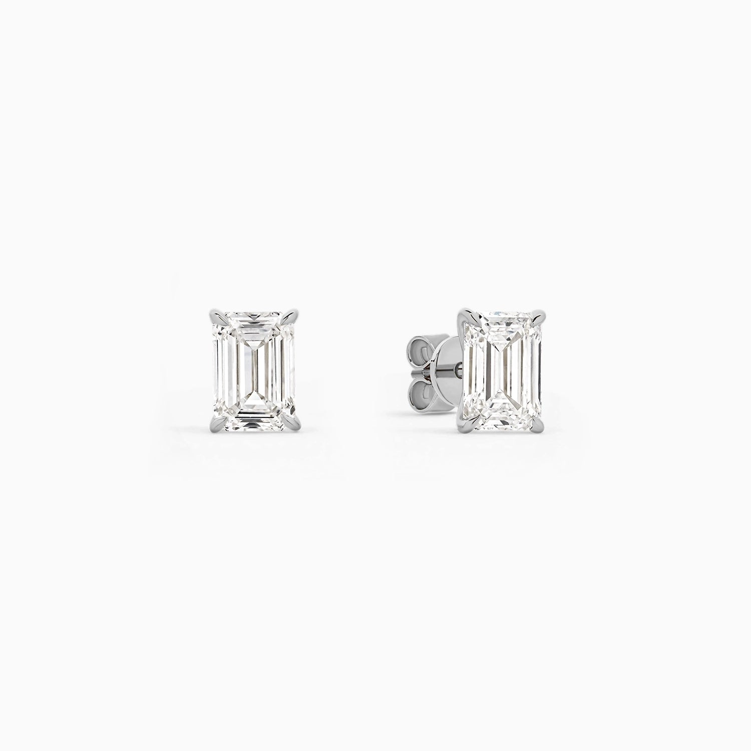Olive Emerald Stud Earrings