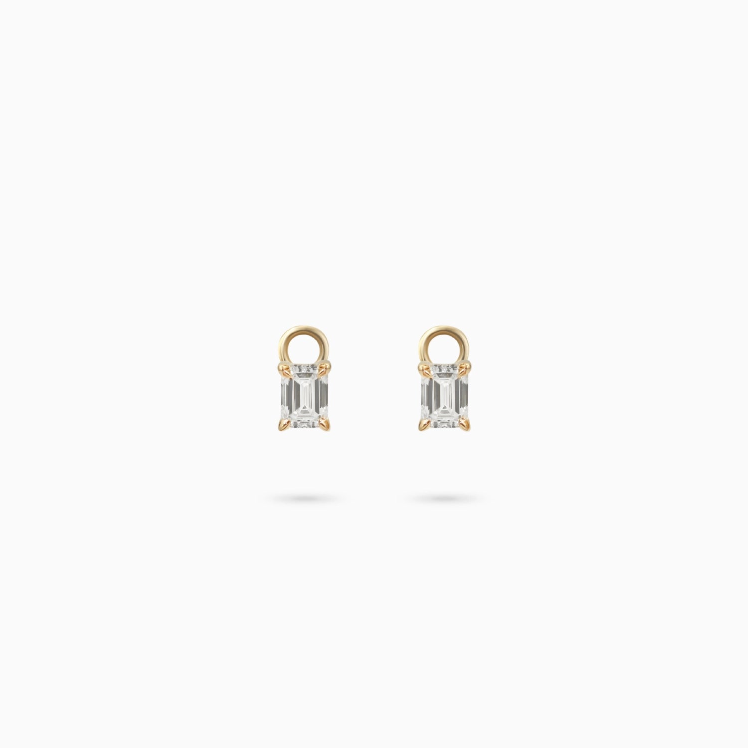 Bella Emerald Diamond Claw Huggie Charms