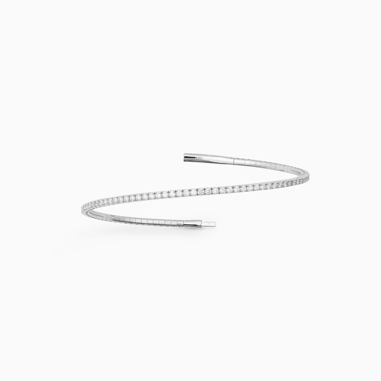 NEVE FLEXIBLE DIAMOND BANGLE Bracelet Noble Jewellery