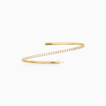 NEVE FLEXIBLE DIAMOND BANGLE Bracelet Noble Jewellery