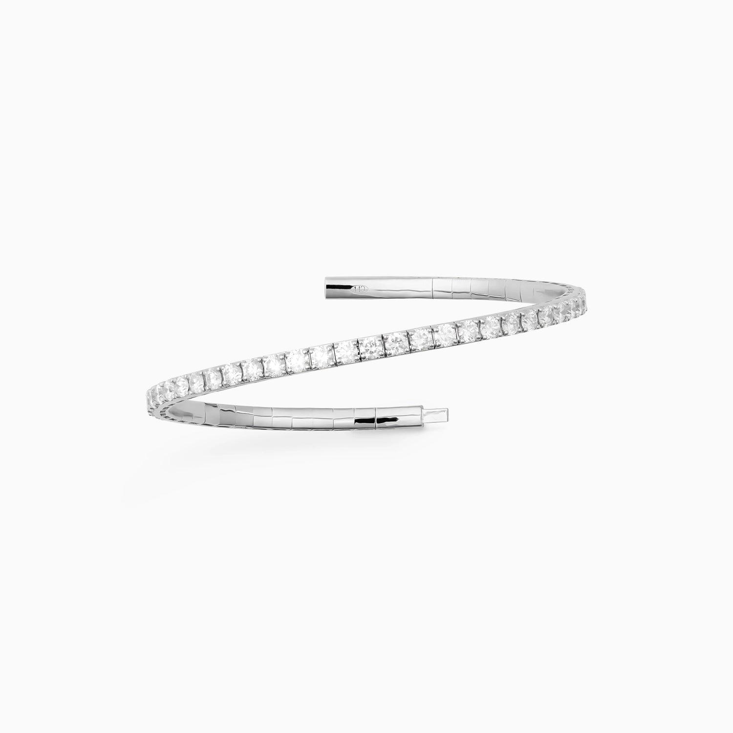 NEVE FLEXIBLE DIAMOND BANGLE Bracelet Noble Jewellery