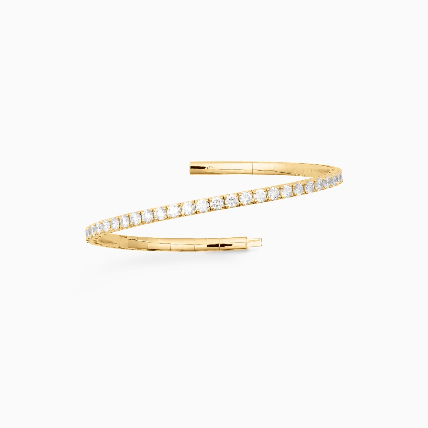NEVE FLEXIBLE DIAMOND BANGLE Bracelet Noble Jewellery