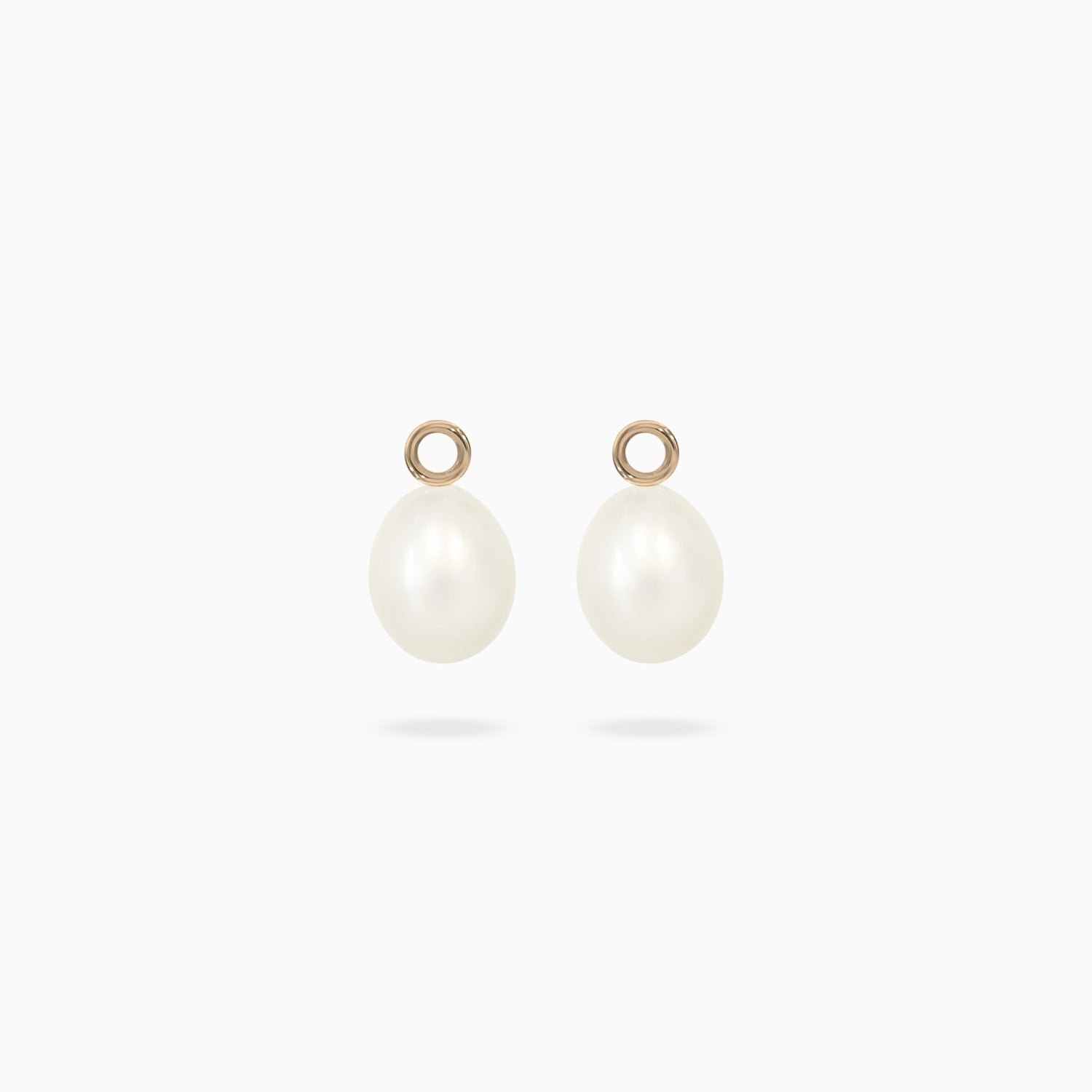 Bella Drop Pearl Huggie Charms