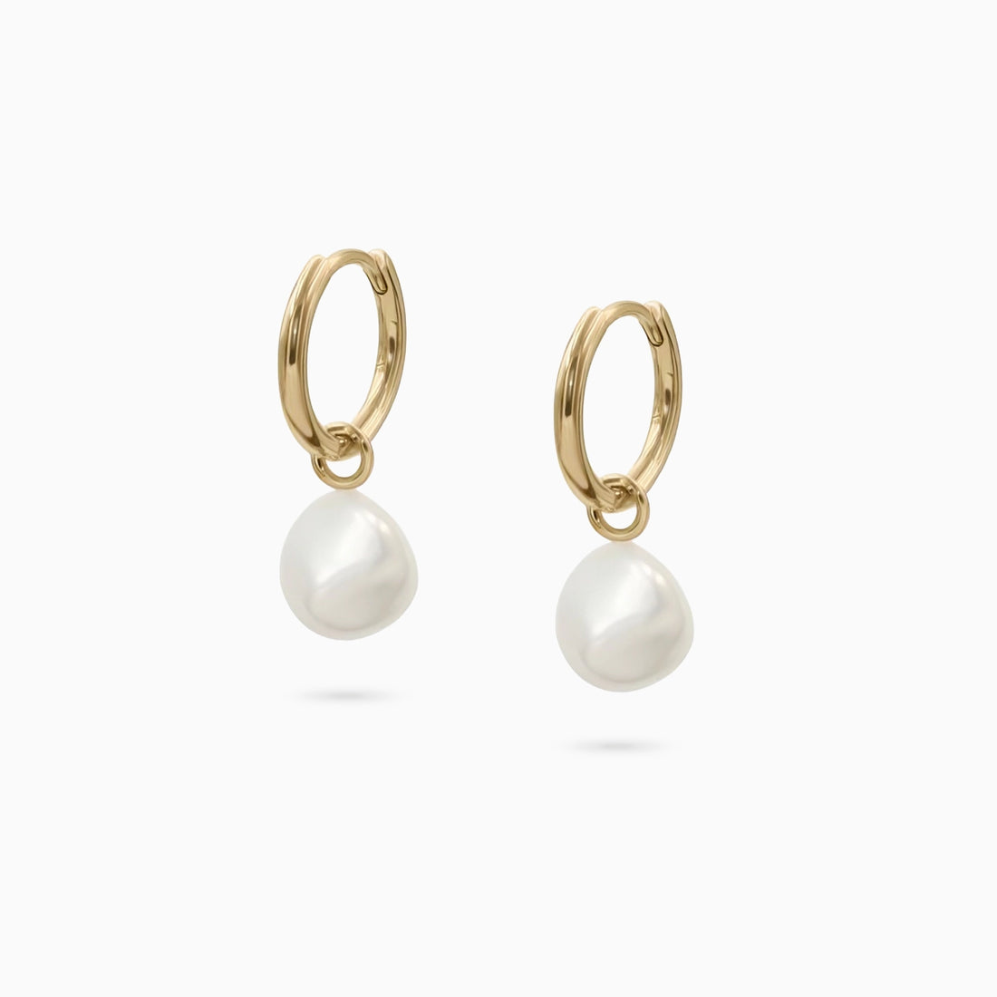 Bella Keshi Pearl Huggie Charms