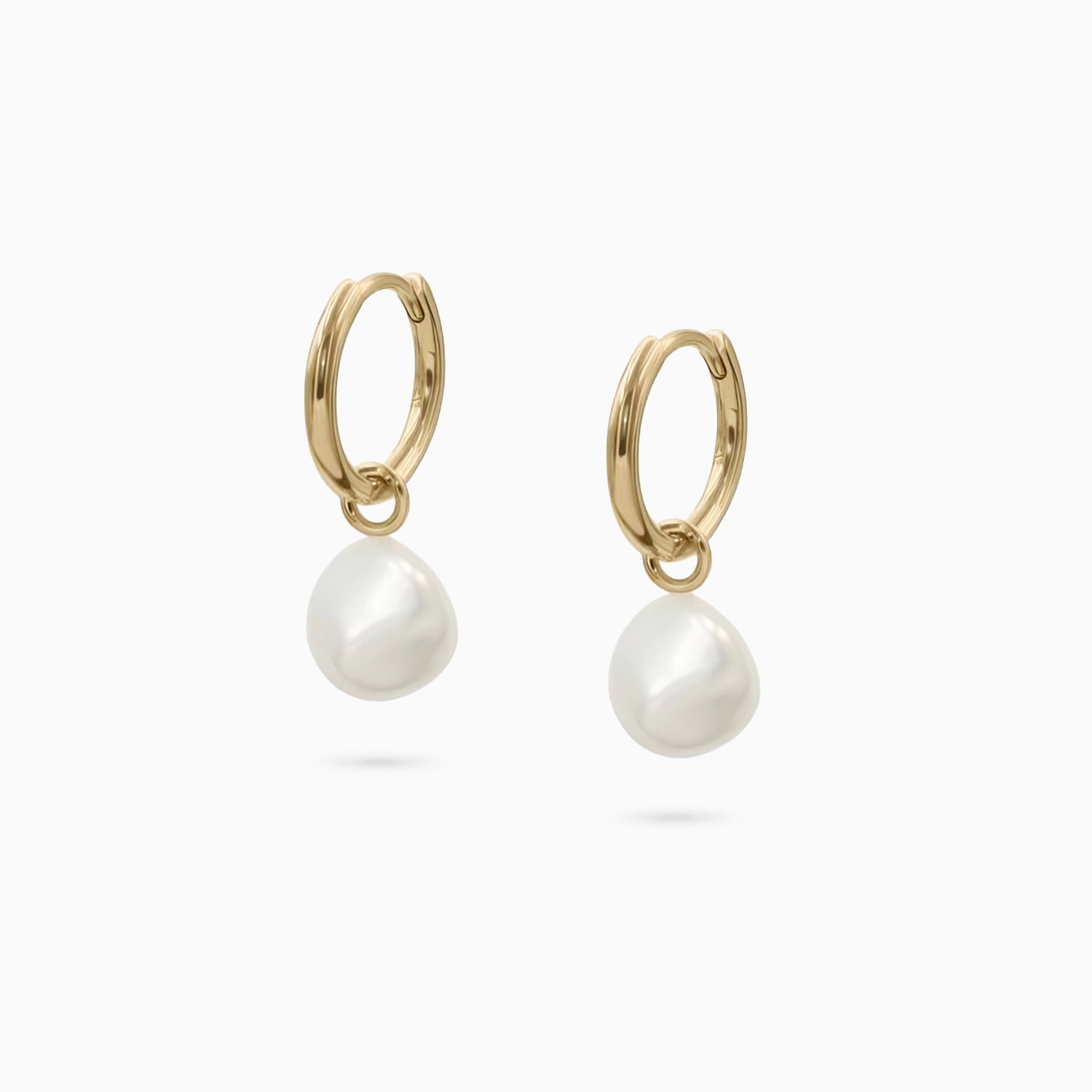 Bella Keshi Pearl Huggie Charms
