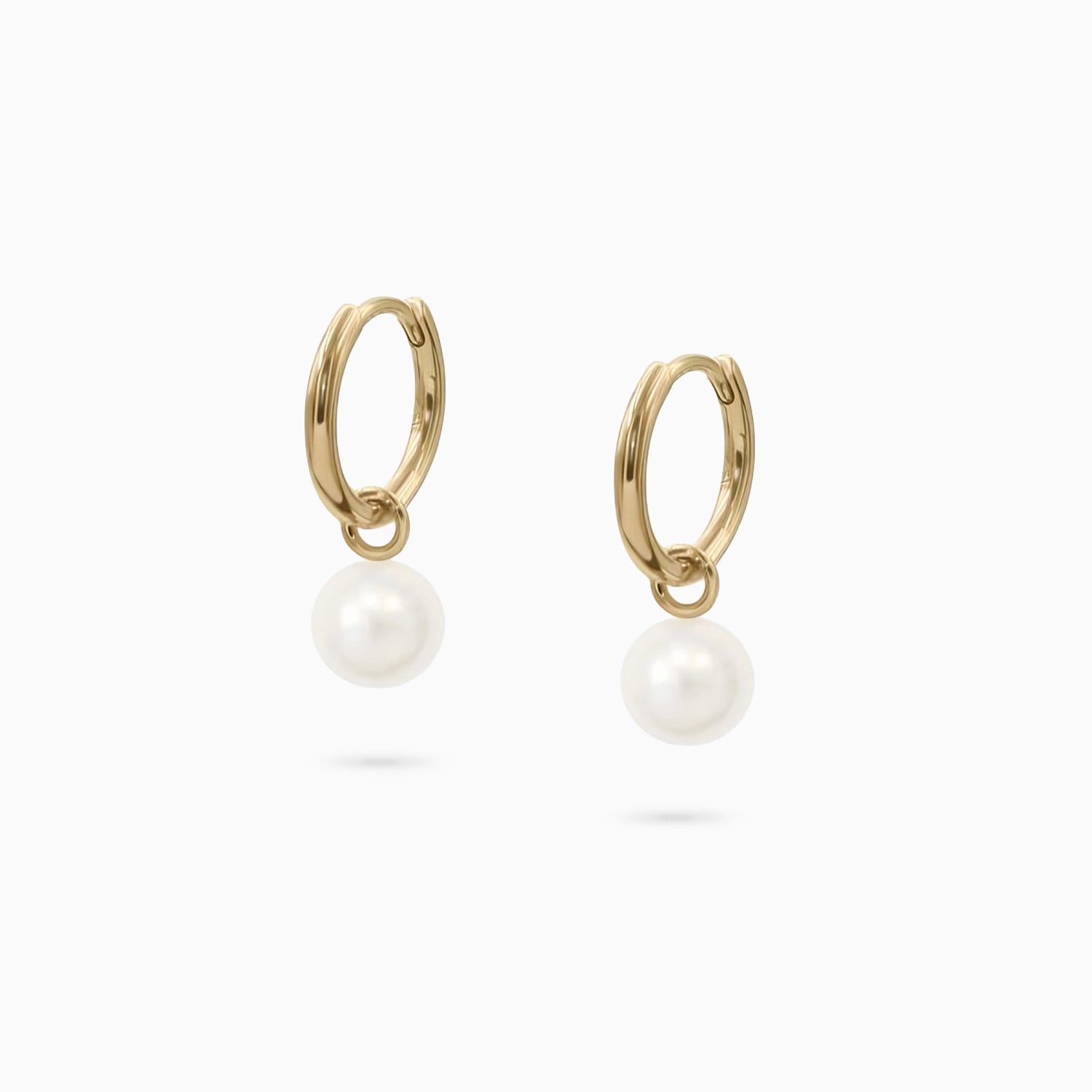 Bella Round Pearl Huggie Charms