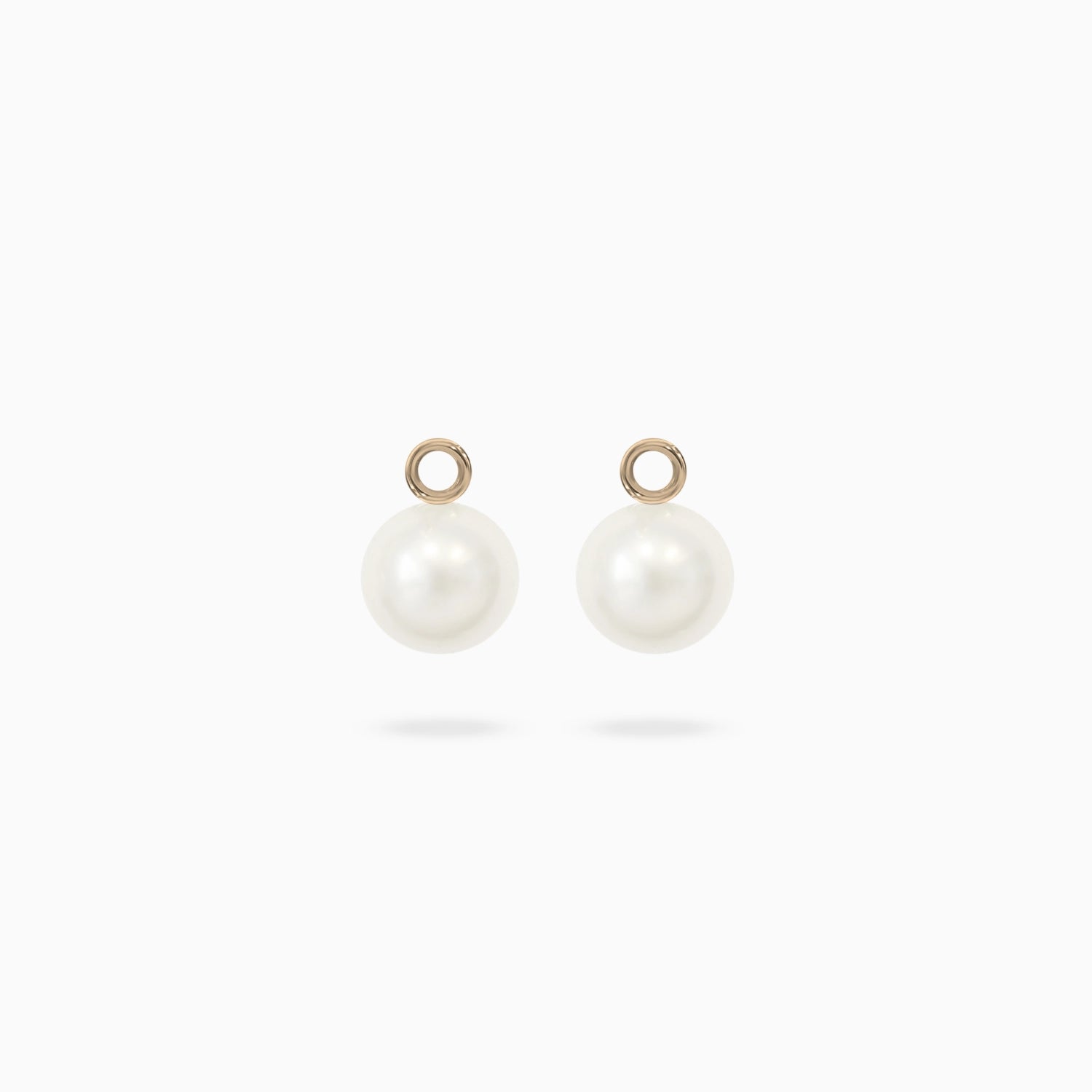 Bella Round Pearl Huggie Charms
