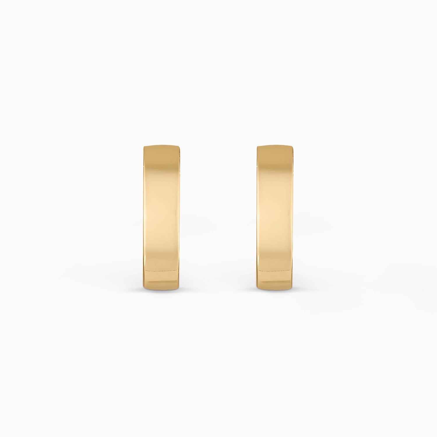 LILA SQUARE EDGE HUGGIES Earrings Noble Jewellery