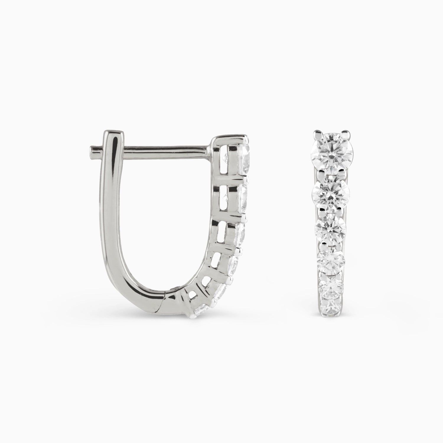 Eva Diamond Hoops Earrings Noble Jewellery