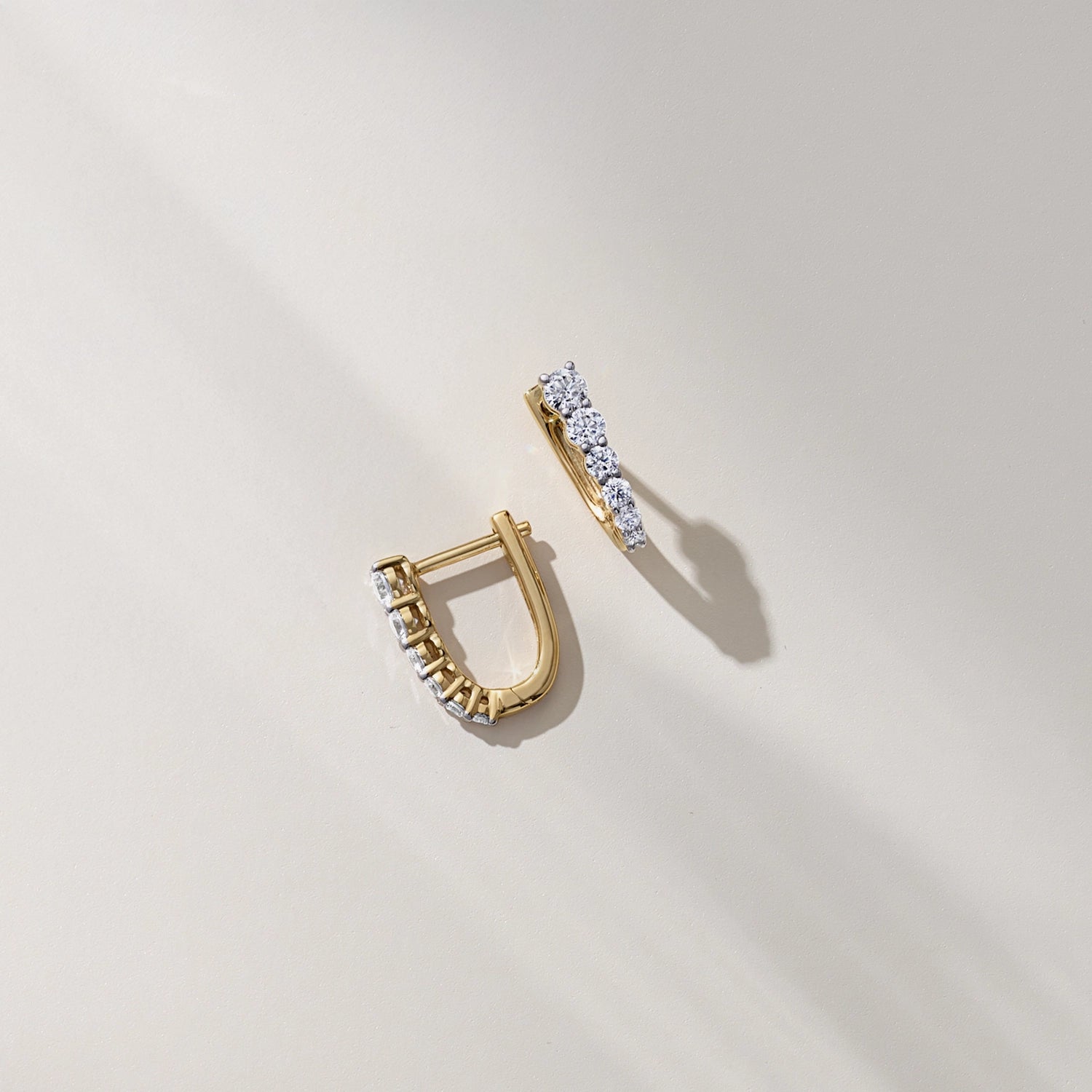 Eva Diamond Hoops Earrings Noble Jewellery