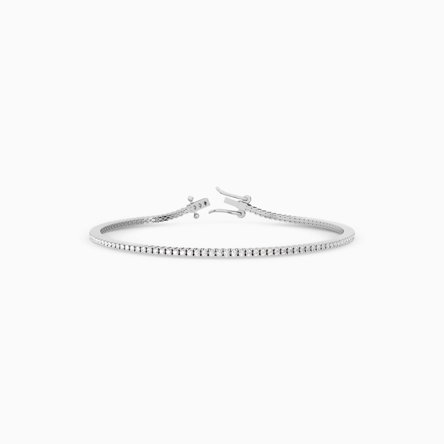 IVY DIAMOND TENNIS BRACELET Bracelet Noble Jewellery 1 Carat 14K White Gold Cultured