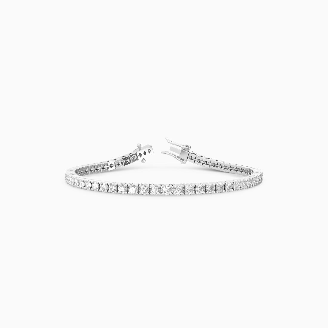 IVY DIAMOND TENNIS BRACELET Bracelet Noble Jewellery 5 Carat 14K Yellow Gold Cultured
