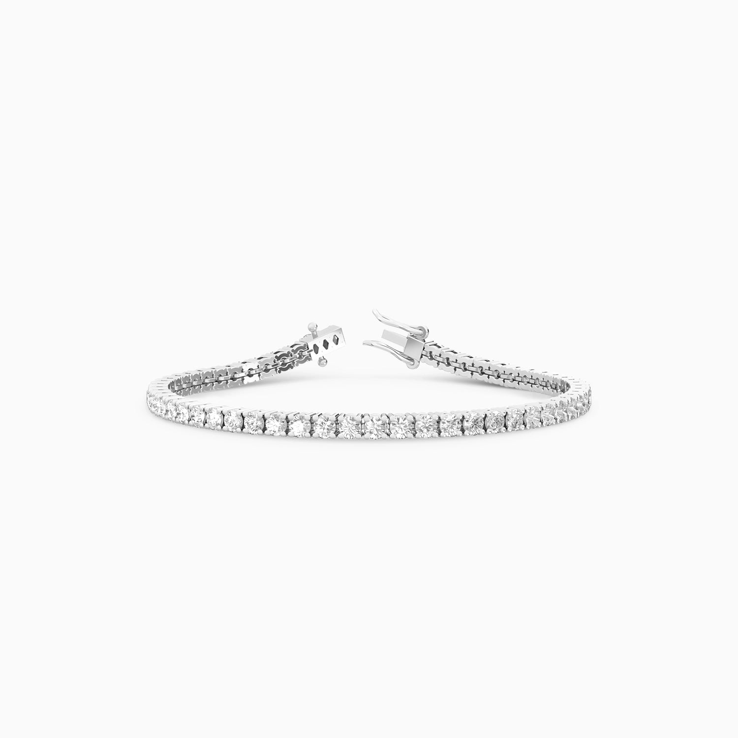 IVY DIAMOND TENNIS BRACELET Bracelet Noble Jewellery 5 Carat 14K White Gold Cultured