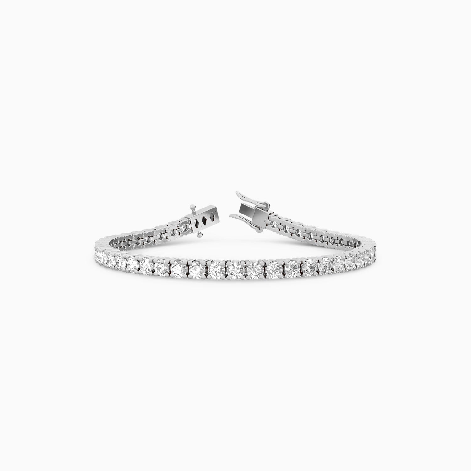 IVY DIAMOND TENNIS BRACELET Bracelet Noble Jewellery 7 Carat 14K White Gold Cultured